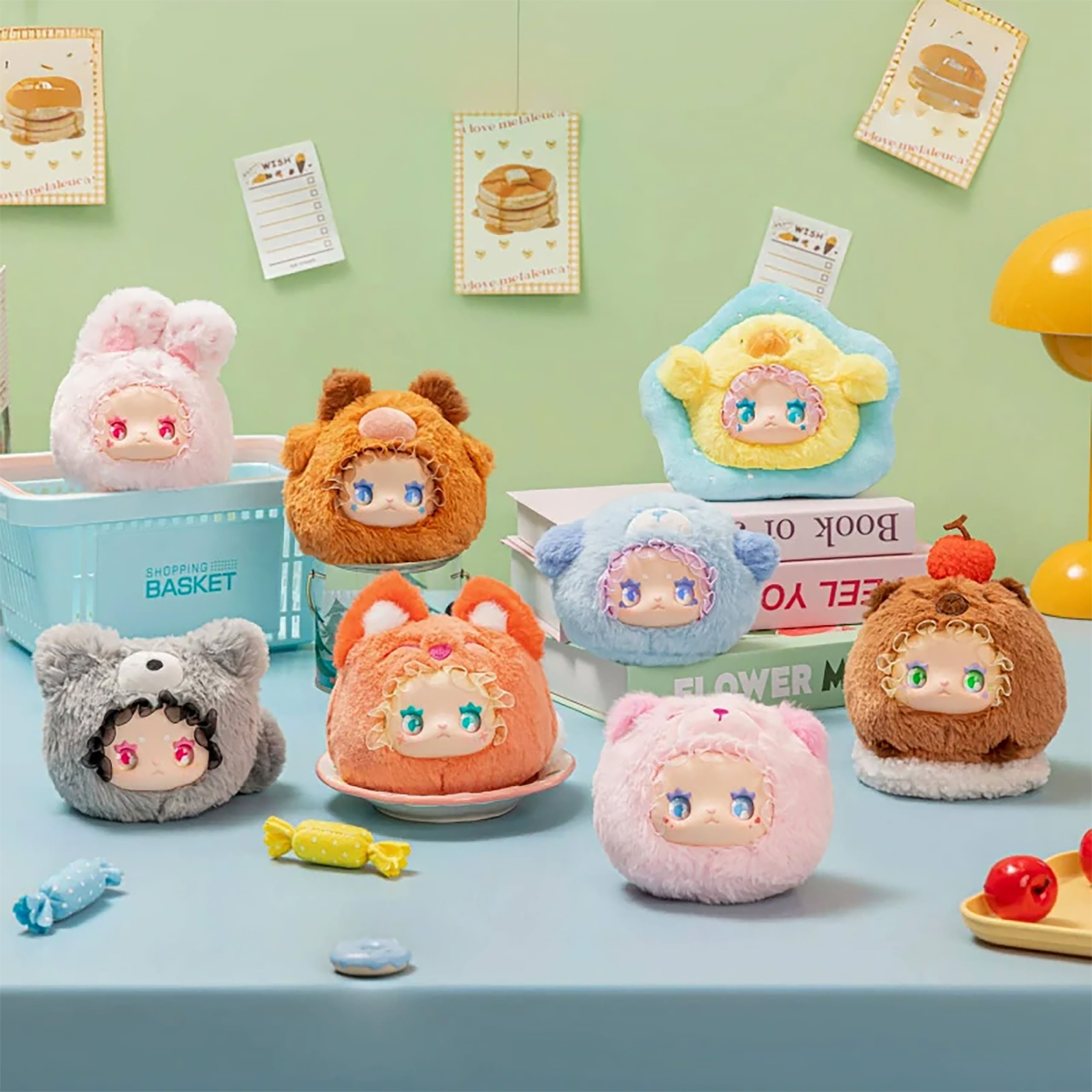 Image produit Emma - Rua Rua Zoo porte-clés en peluche surprise - présentoir de 6