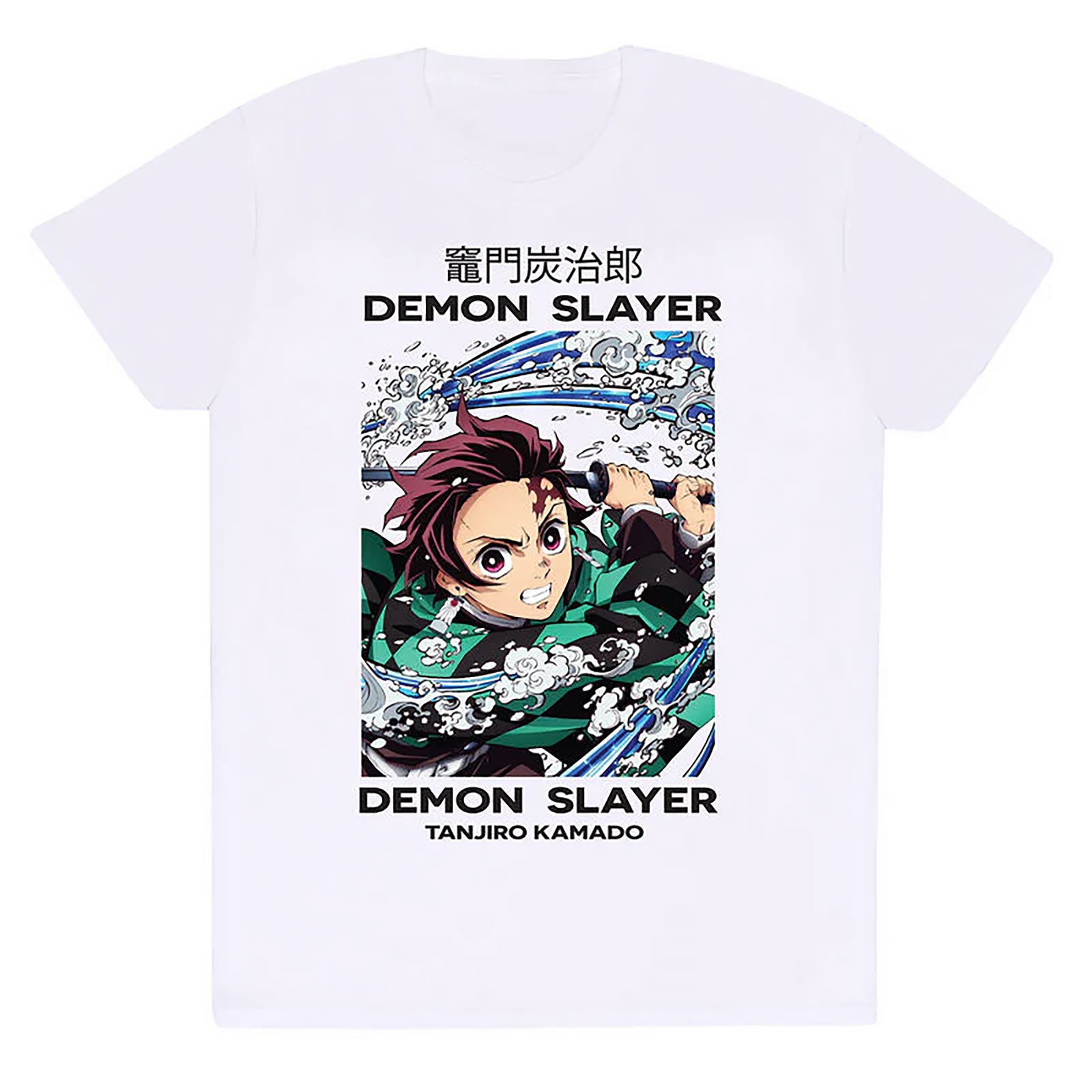 Image produit Demon Slayer - Tanjiro Whirlpool T-Shirt blanc