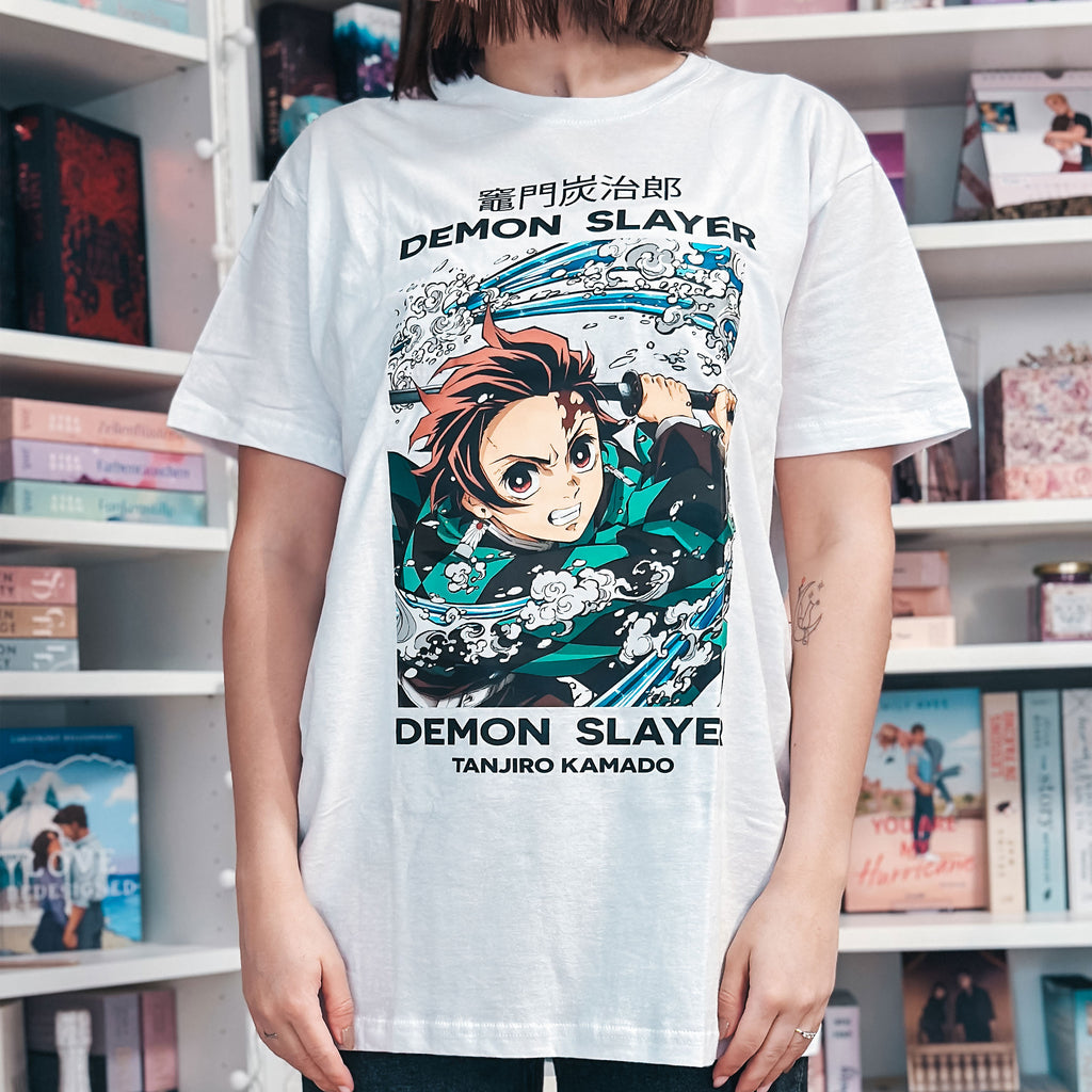 Image produit Demon Slayer - Tanjiro Whirlpool T-Shirt blanc