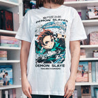 Image produit Demon Slayer - Tanjiro Whirlpool T-Shirt blanc