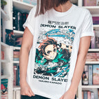 Image produit Demon Slayer - Tanjiro Whirlpool T-Shirt blanc