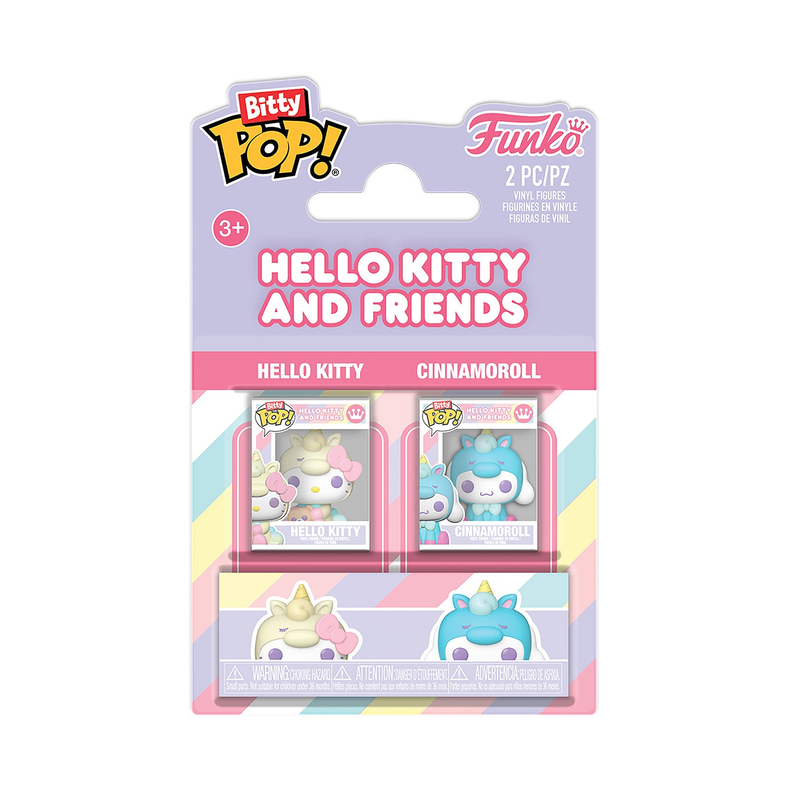 Image produit Sanrio - Hello Kitty et Cinnamoroll Funko Bitty Pop coffret de 2 figurines