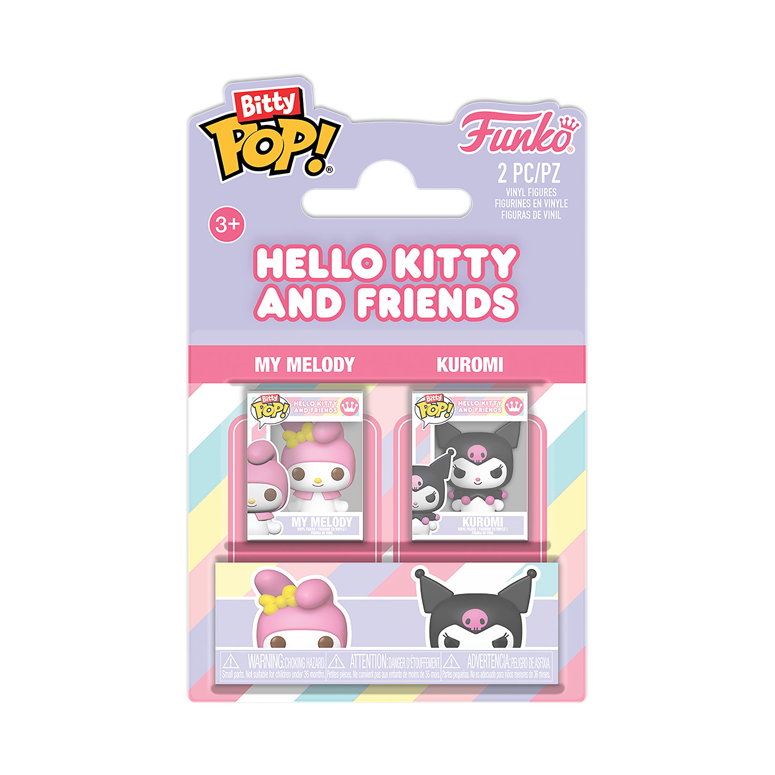 Image produit Sanrio - My Melody et Kuromi Funko Bitty Pop set de 2 figurines