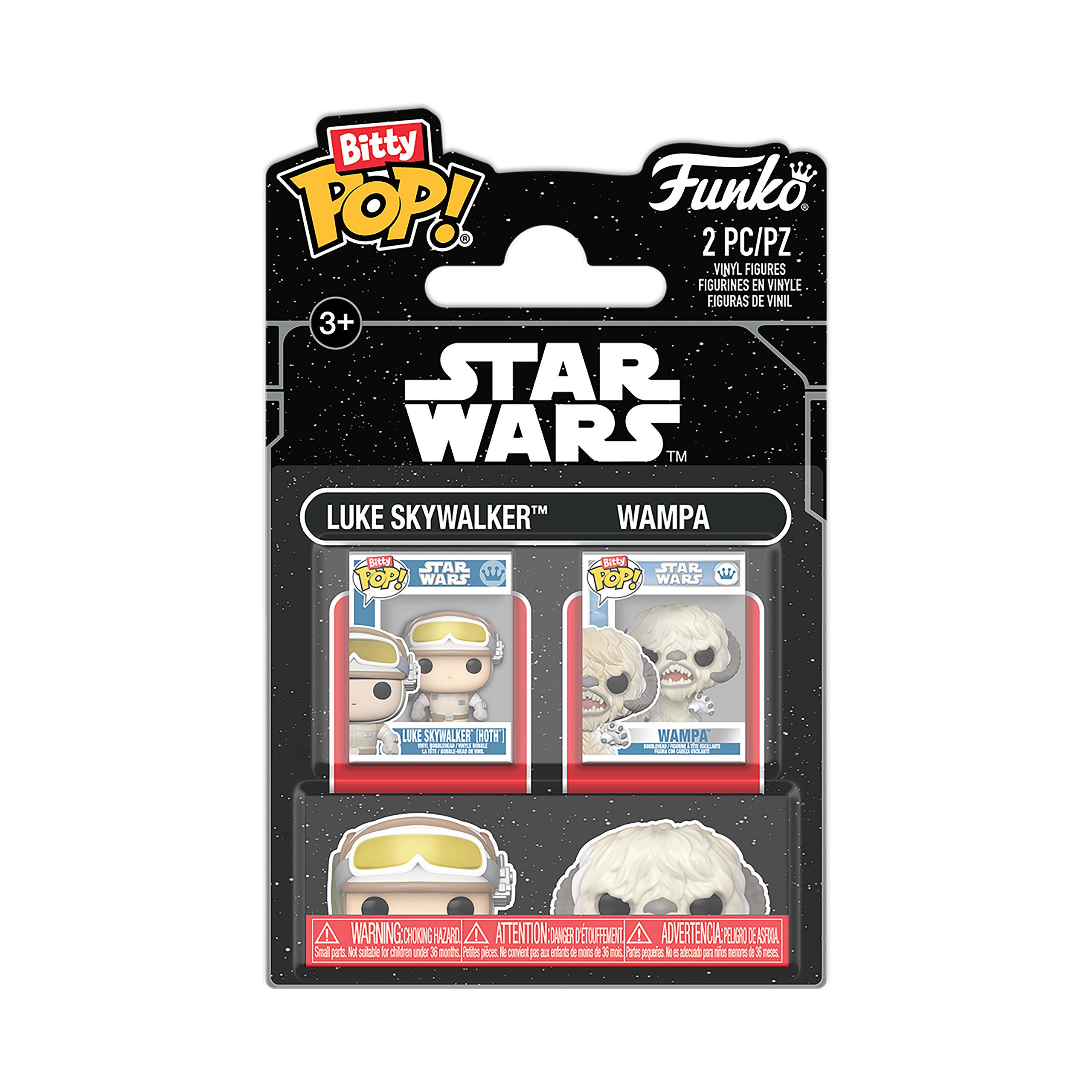 Image produit Star Wars - Luke et Wampa L’Empire contre-attaque Funko Bitty Pop lot de 2 figurines