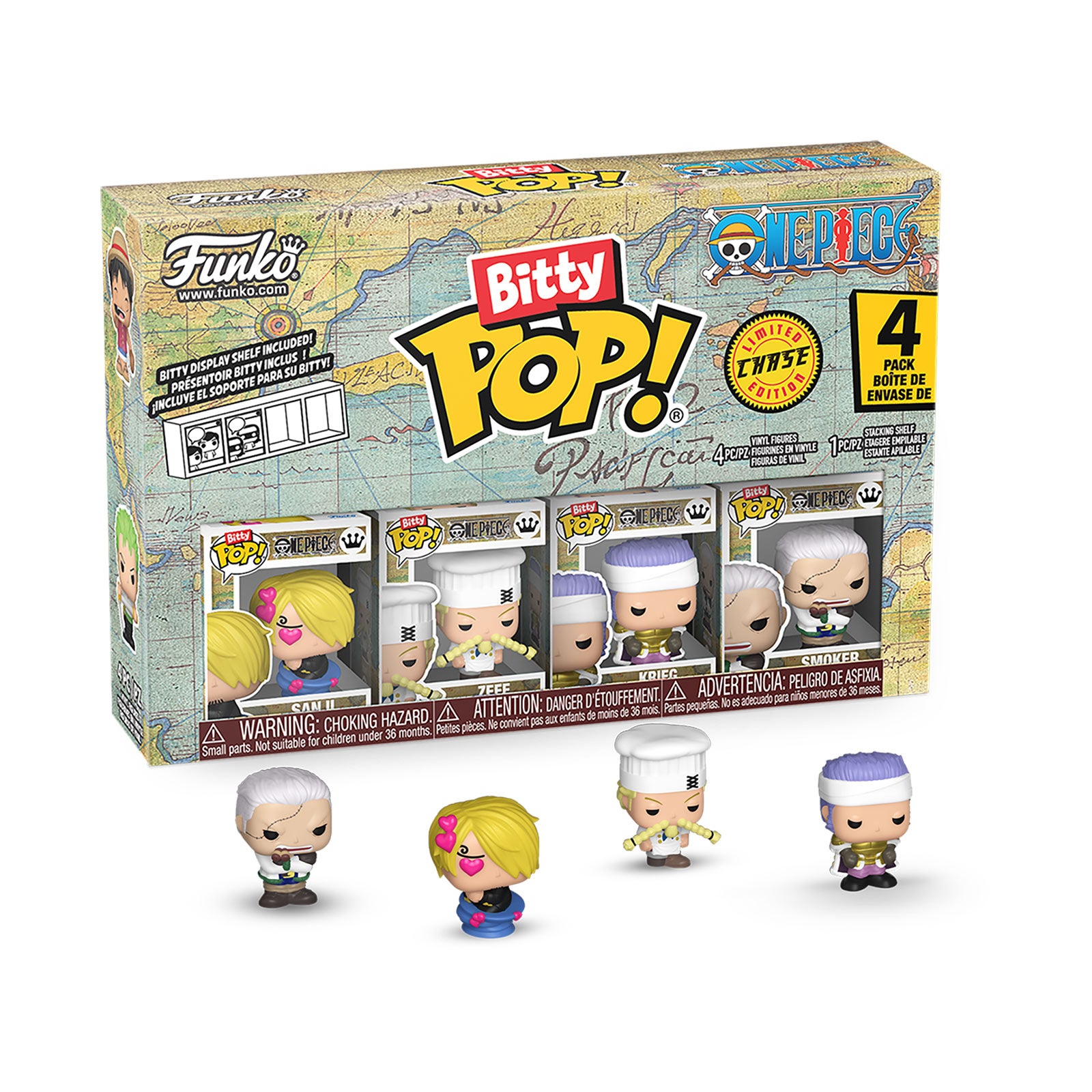 Image produit One Piece - Funko Bitty Pop Set de 4 figurines Série 3