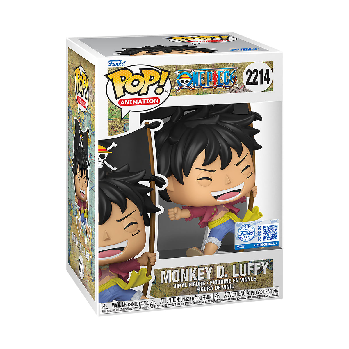 Image produit One Piece - Figurine Funko Pop Luffy avec drapeau