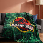 Image produit Jurassic Park - Plaid Douceur Logo Jungle