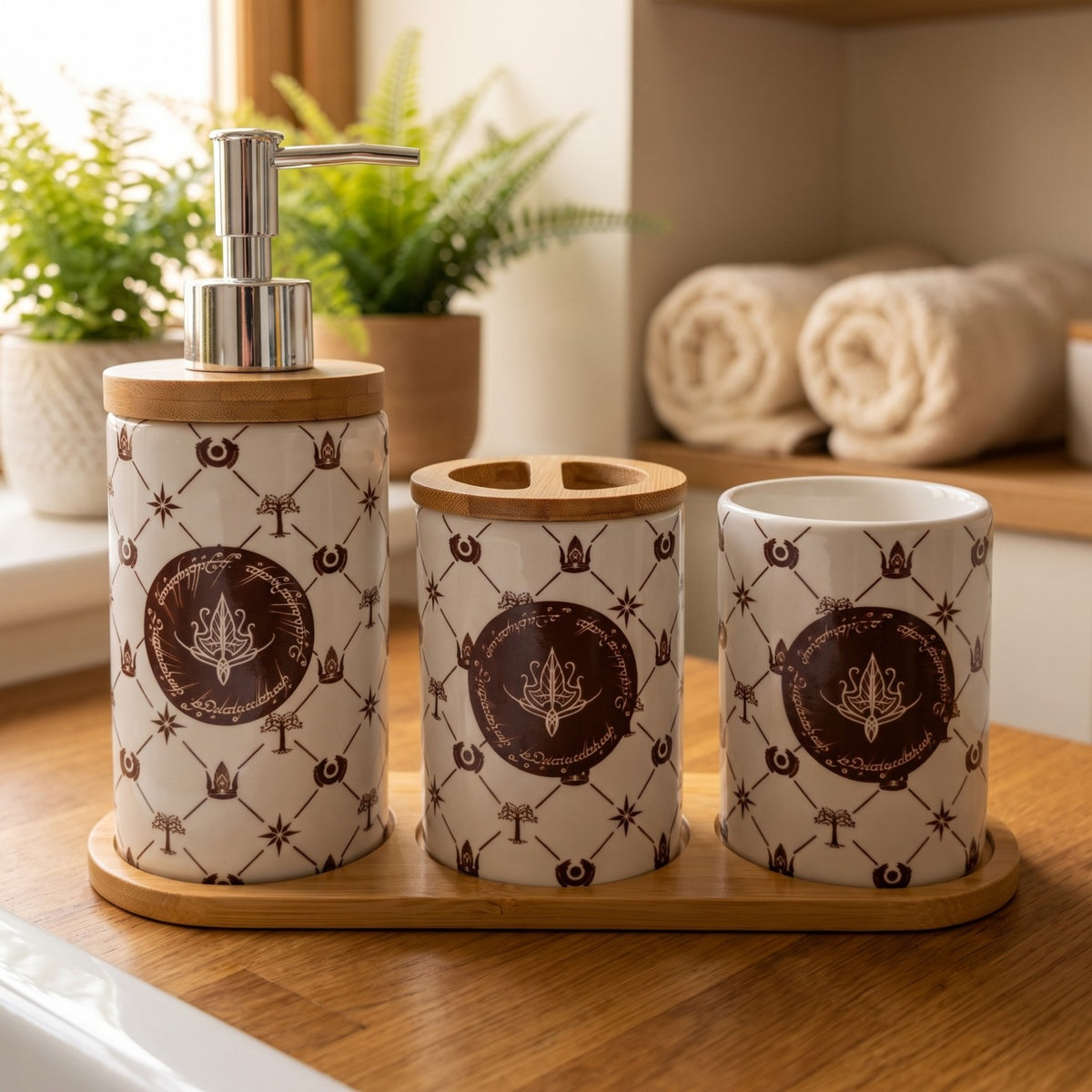 Image produit Le Seigneur des Anneaux - Set de salle de bain insigne de la Lórien 3 pièces