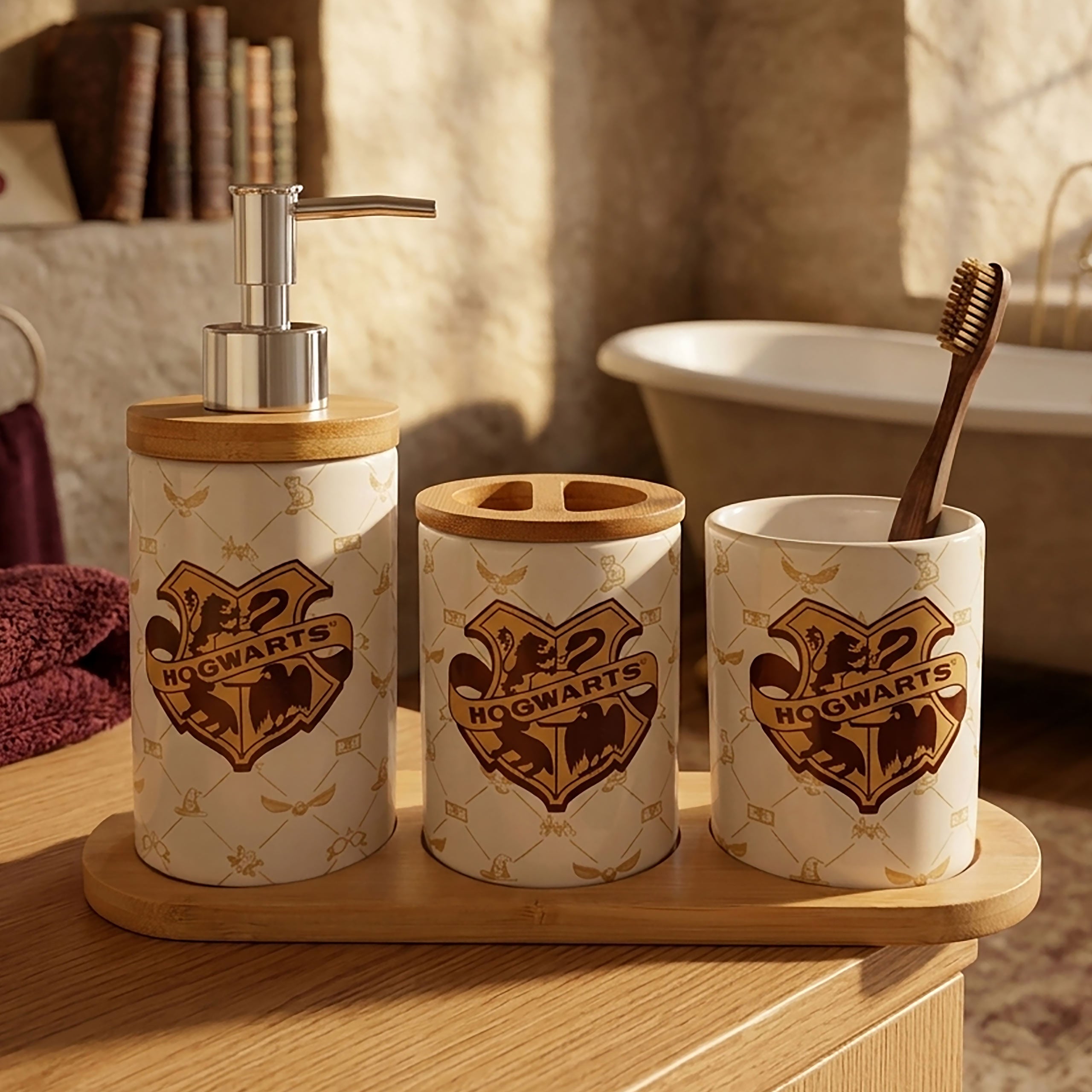 Image produit Harry Potter - Blason de Poudlard set de salle de bain 3 pièces