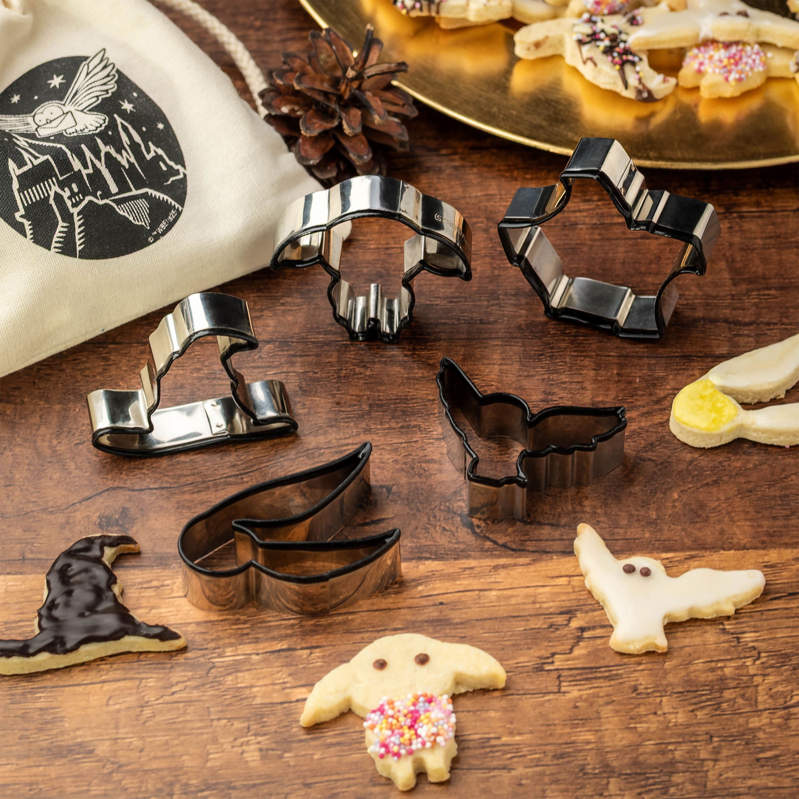 Image produit Harry Potter – Set de 5 emporte‑pièces dans une pochette en tissu