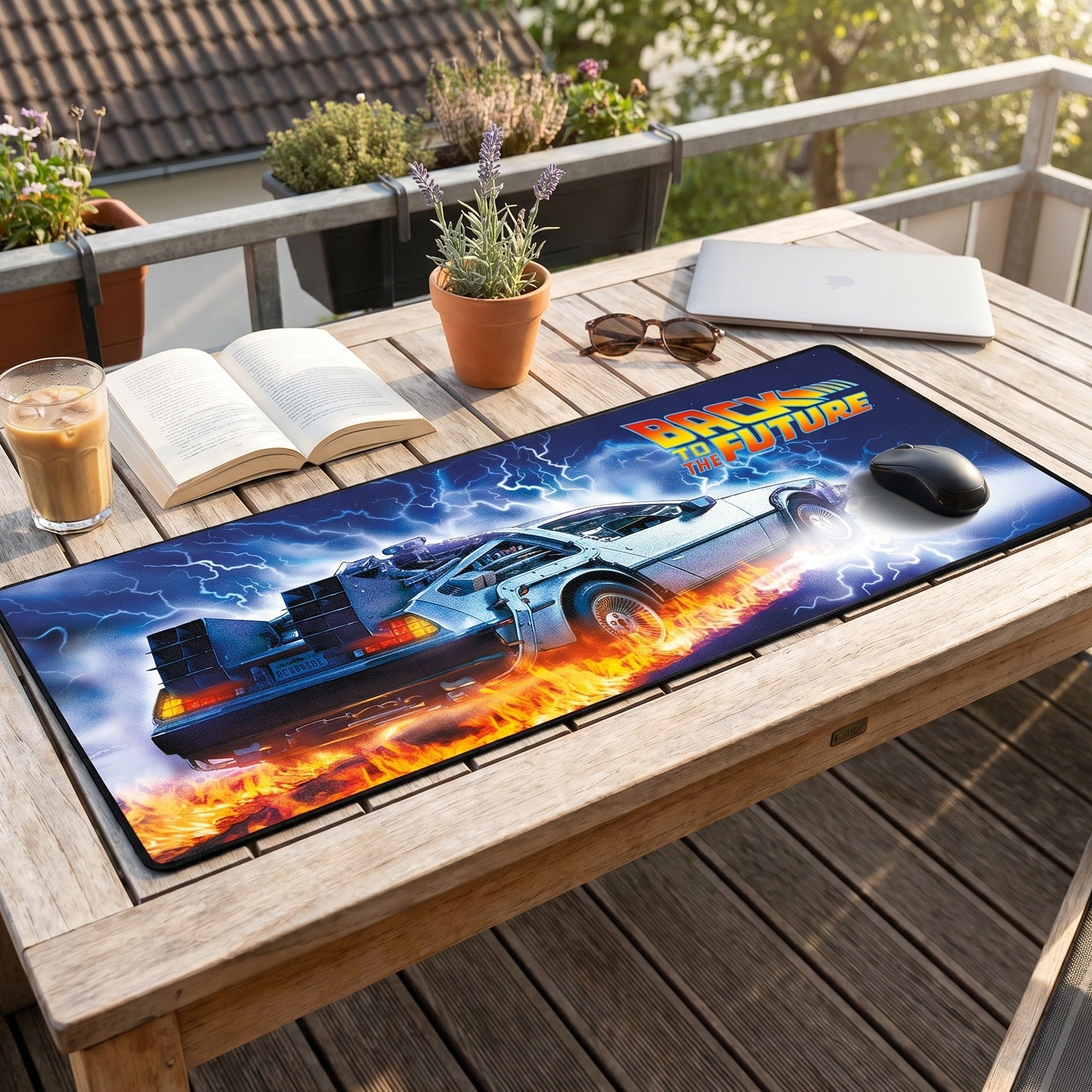 Image produit Retour vers le futur - Tapis de souris DeLorean
