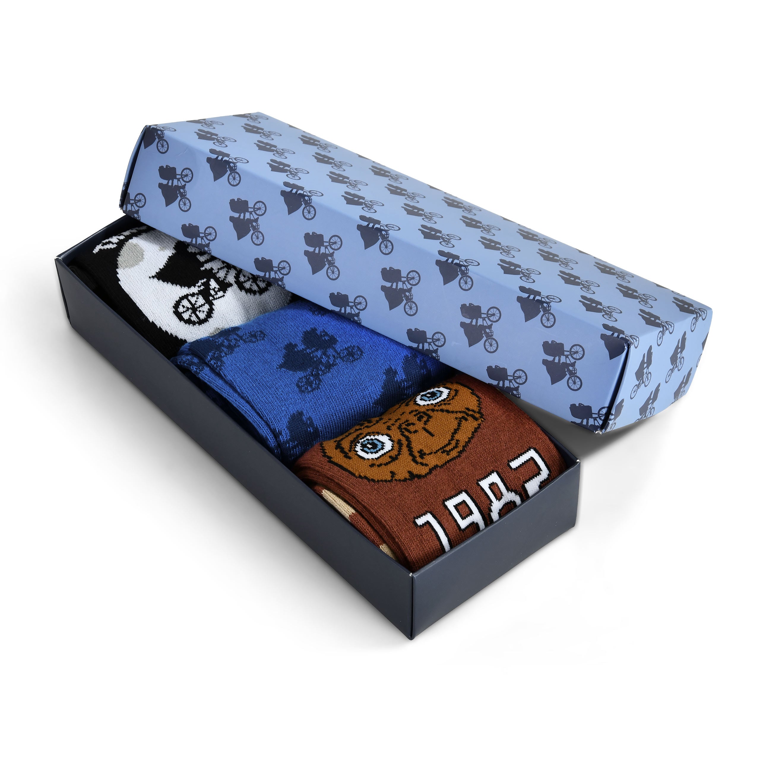 Image produit E.T. - Lot de 3 chaussettes rétro en boîte cadeau