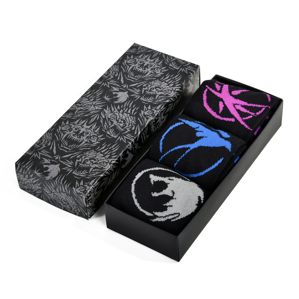 Image produit The Witcher - Lot de 3 paires de chaussettes Symbols dans une boîte cadeau