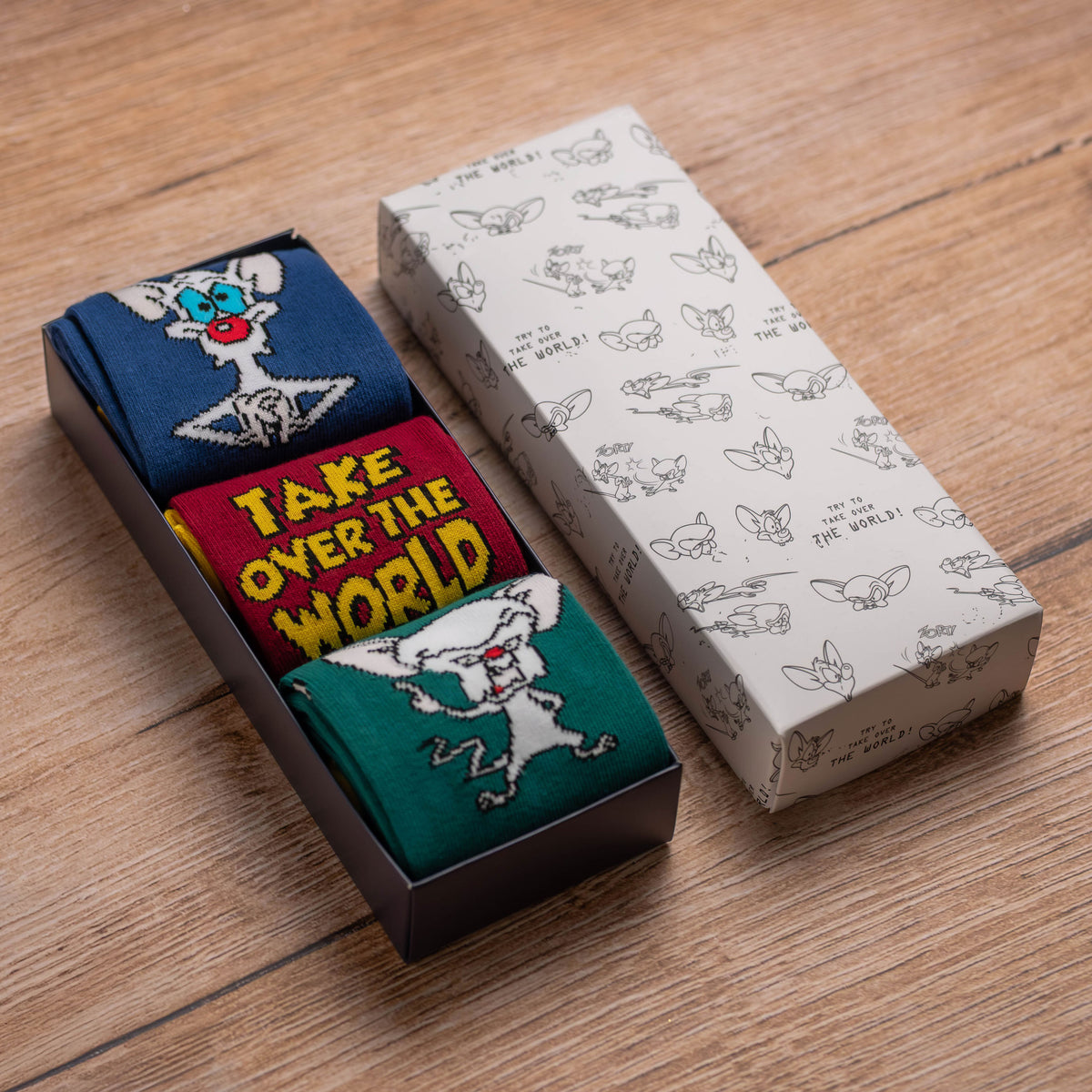 Product image Pinky and the Brain - Pinky and Brain Socks 3-Pack in Gift Box