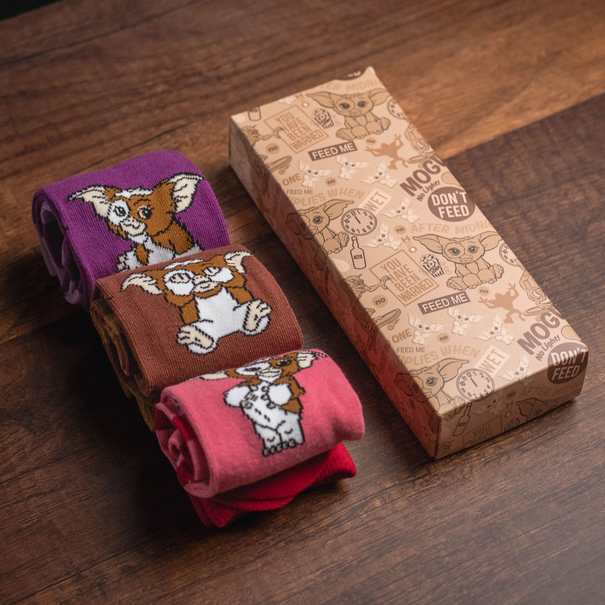 Image produit Gremlins - Lot de 3 paires de chaussettes Gizmo Emotions dans une boîte cadeau