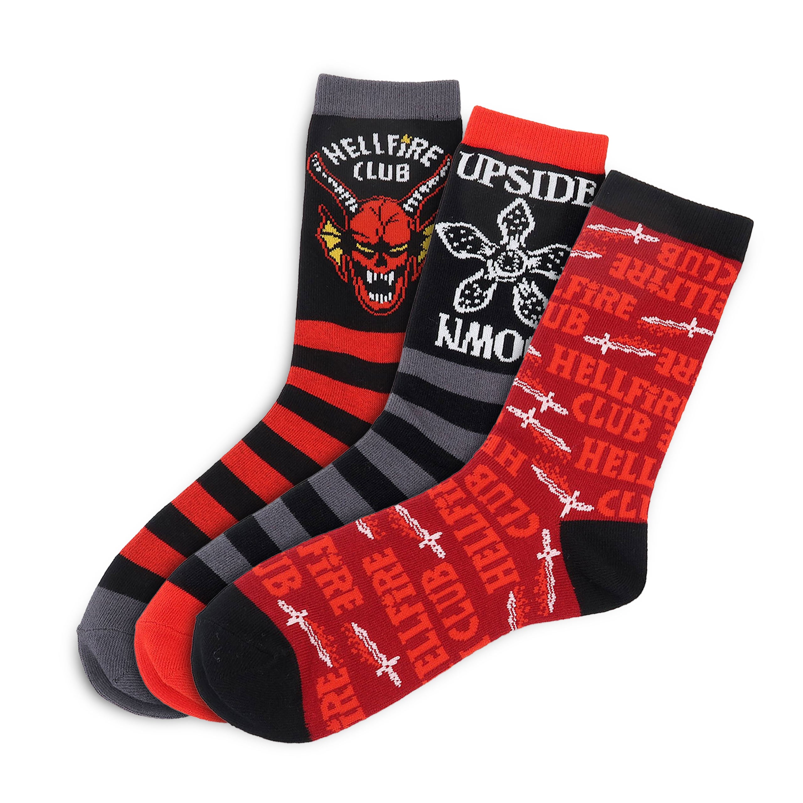 Image produit Stranger Things – Lot de 3 paires de chaussettes en boîte cadeau
