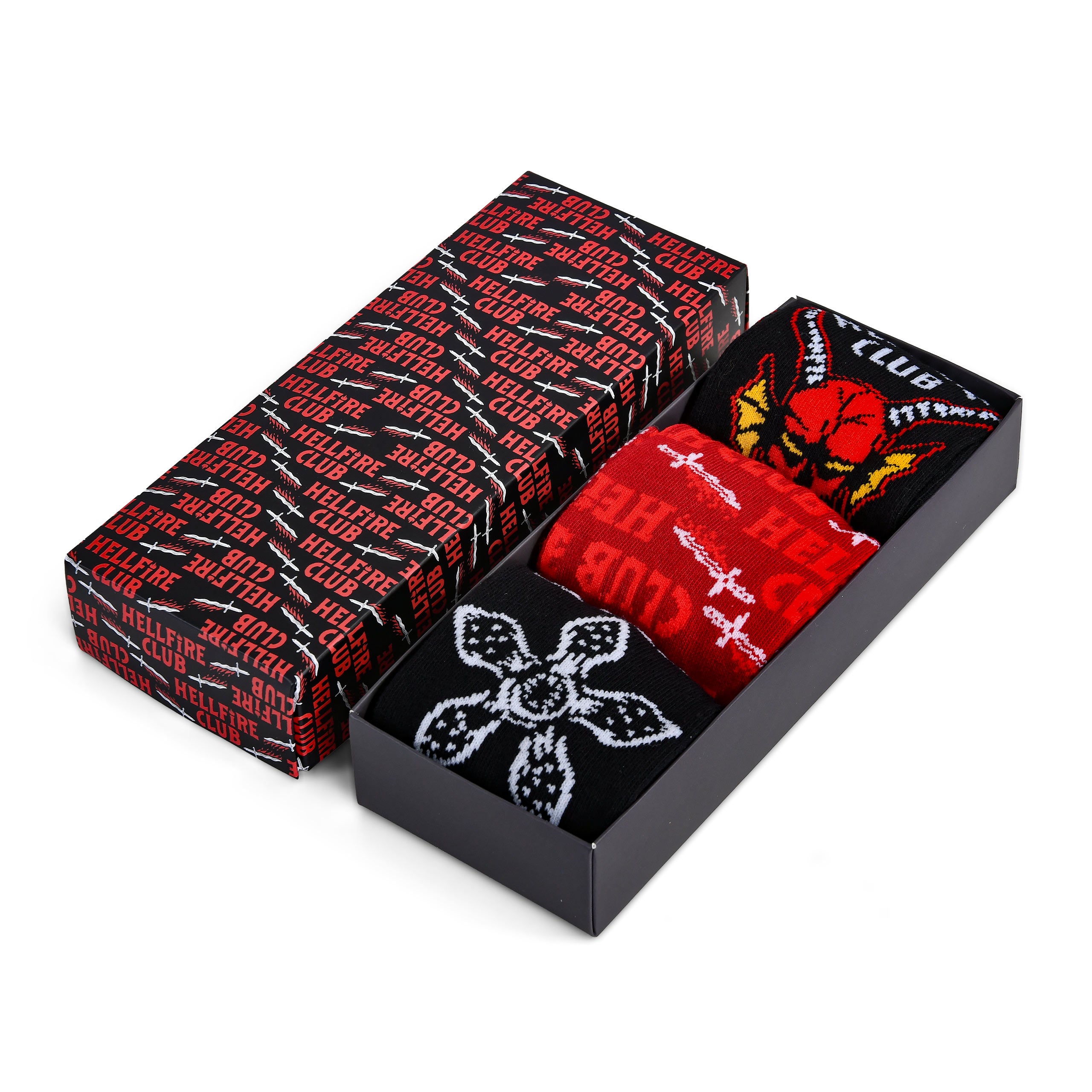 Image produit Stranger Things – Lot de 3 paires de chaussettes en boîte cadeau