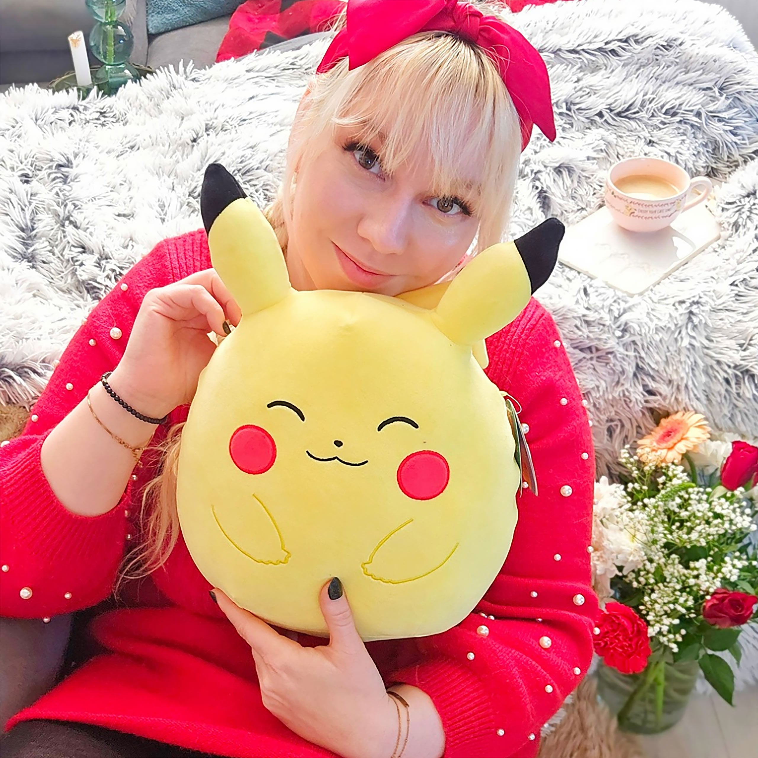 Image produit Peluche Pikachu Squishmallows 25 cm - Pokémon