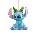 Image produit Stitch avec serre-tête Décoration pour sapin de Noël - Lilo & Stitch