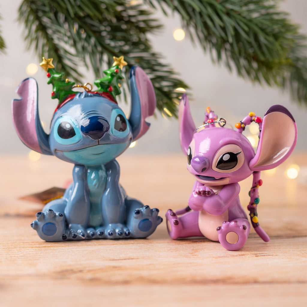 Image produit Stitch avec serre-tête Décoration pour sapin de Noël - Lilo & Stitch