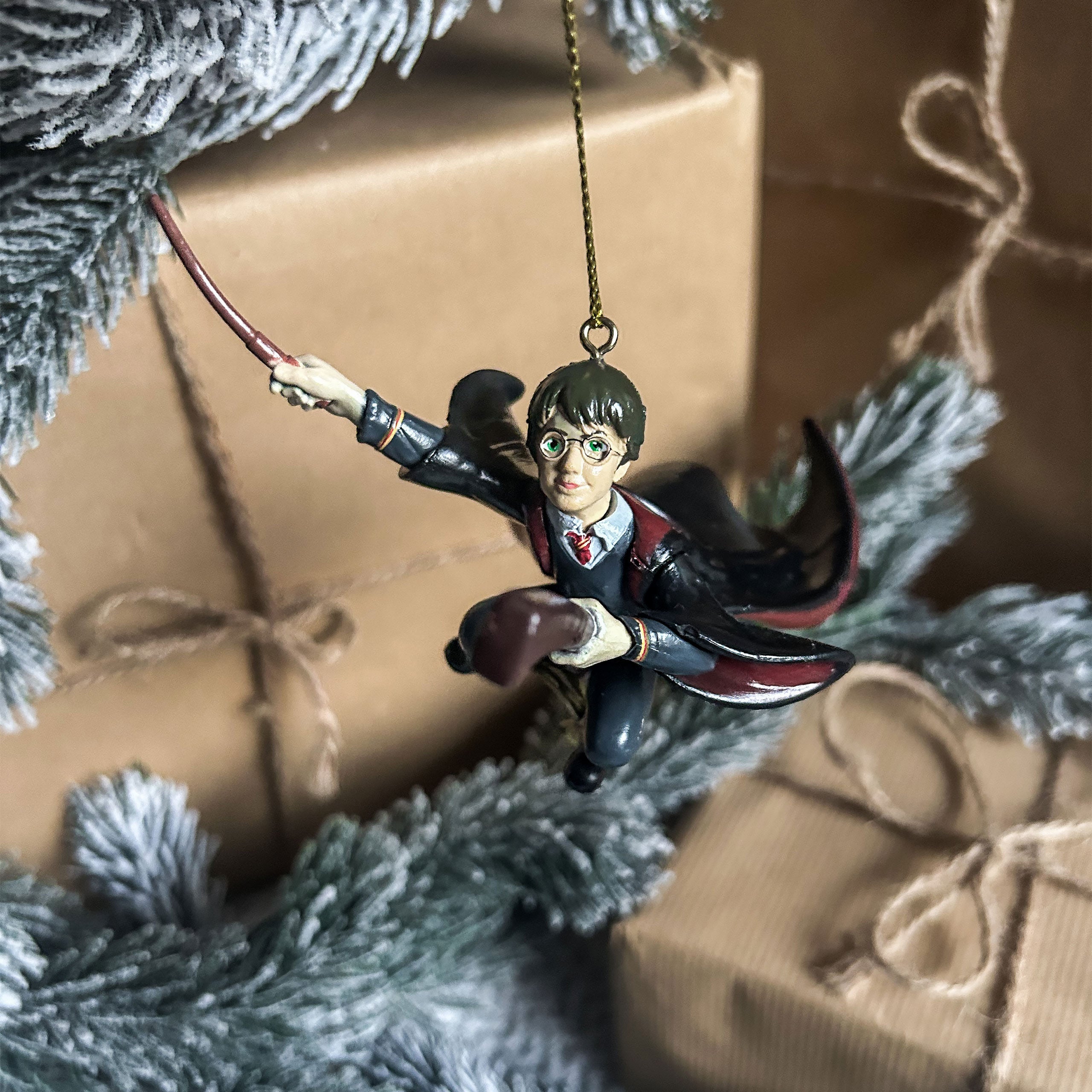 Image produit Décoration de sapin Harry avec Nimbus 2000 - Harry Potter