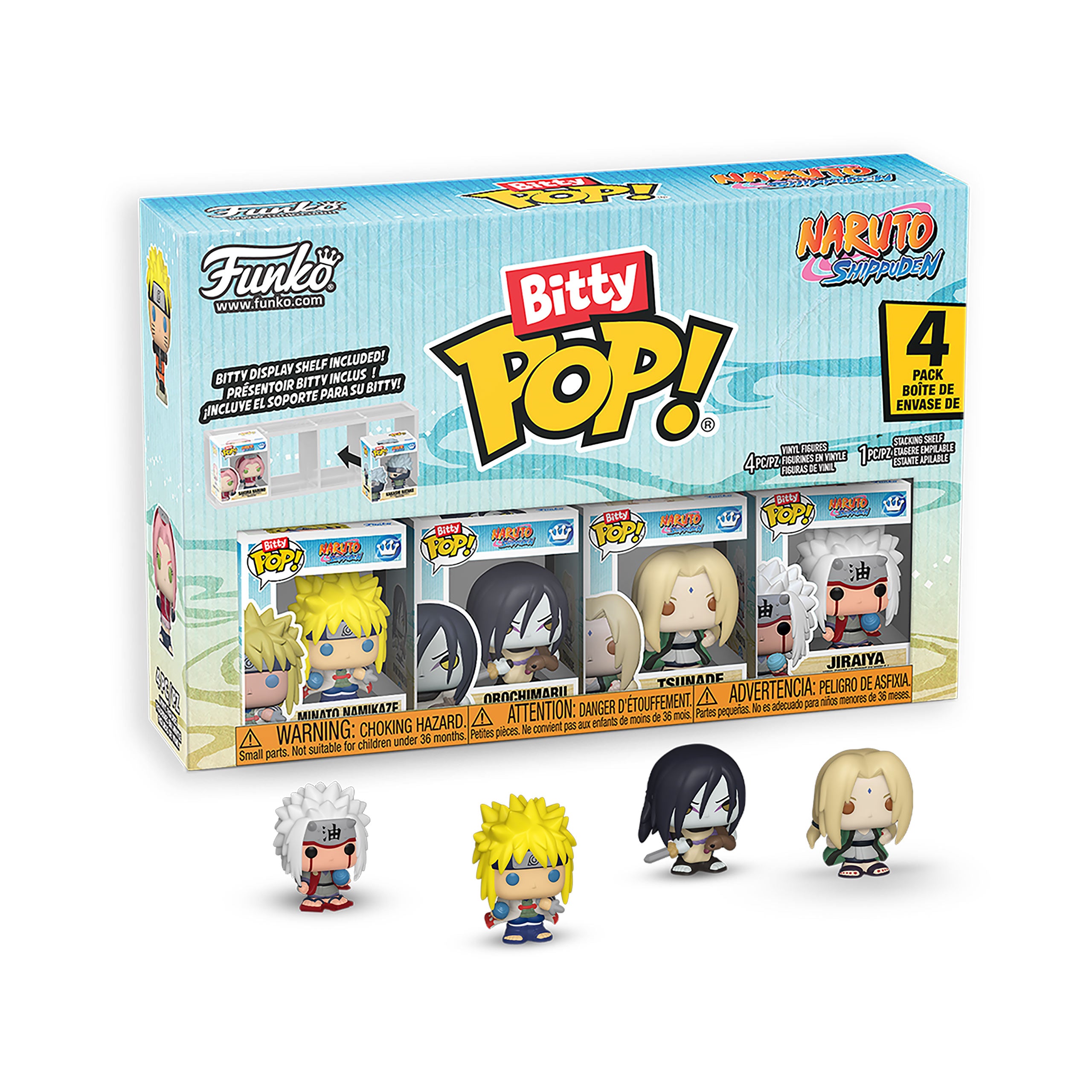 Image produit Naruto - Battles Funko Bitty Pop set de 4 figurines Série 2