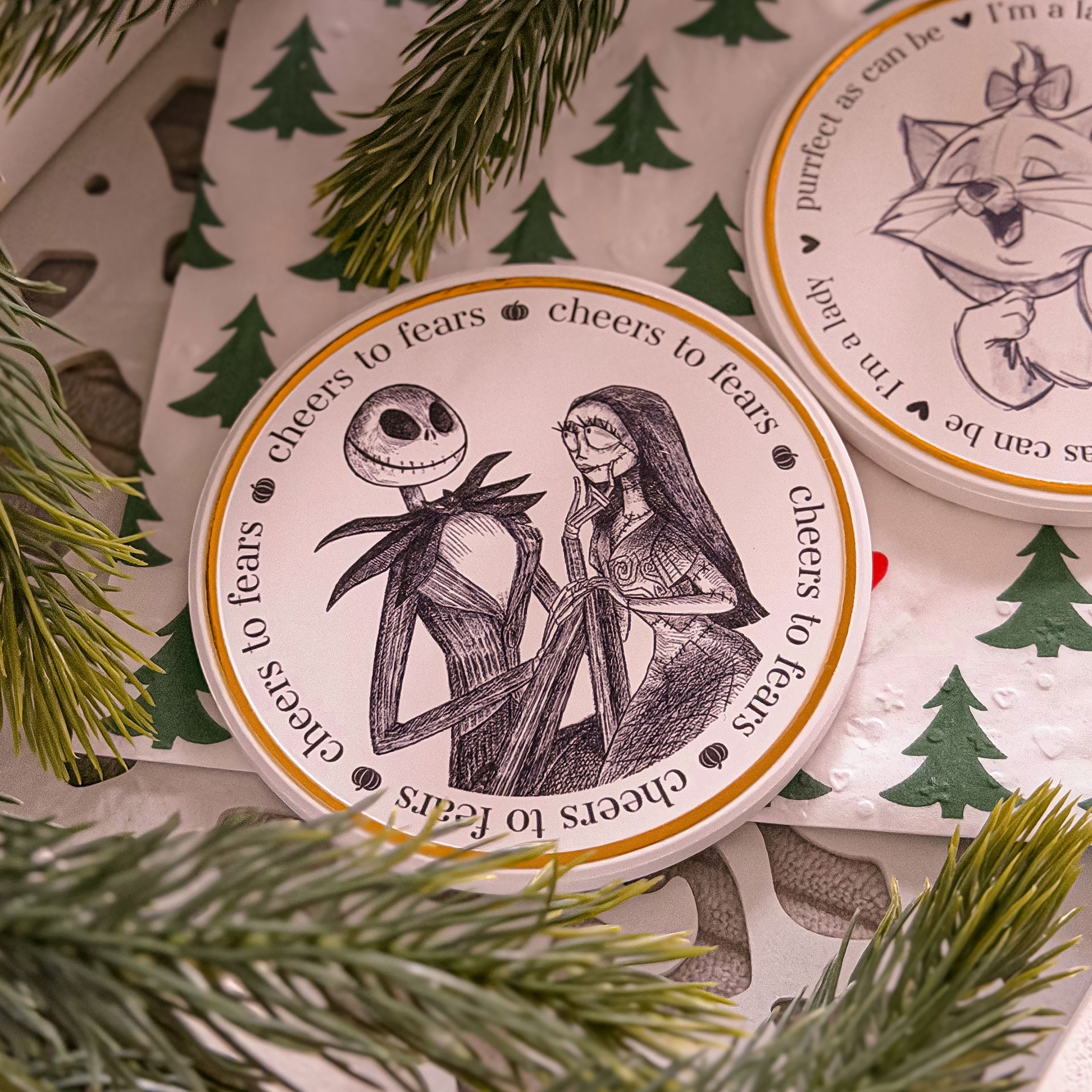 Image produit L'Étrange Noël de Monsieur Jack - Sous-verre Sally et Jack