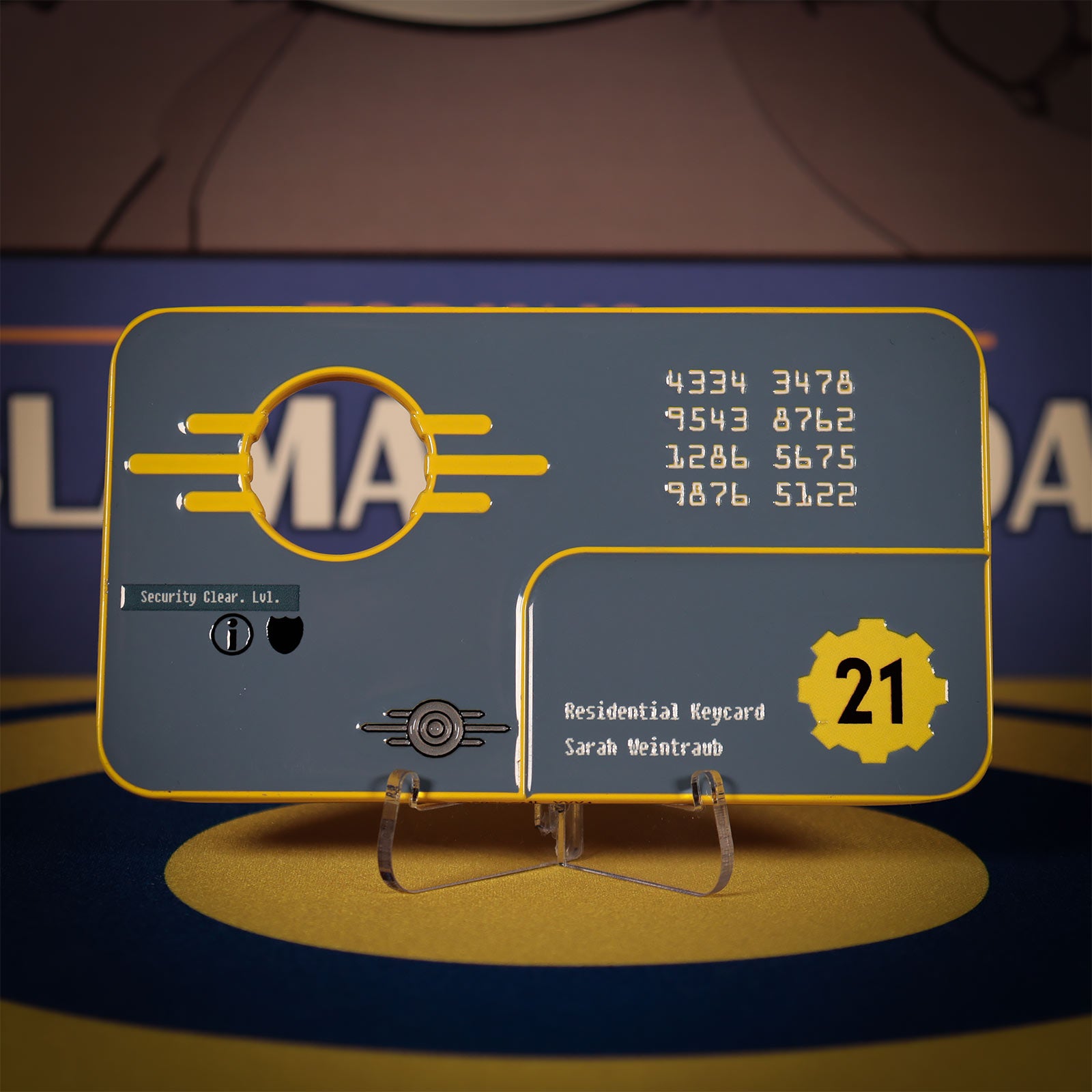 Image produit Fallout: New Vegas - Réplique de la carte d’accès de sécurité de l’Abri 21 Édition Limitée
