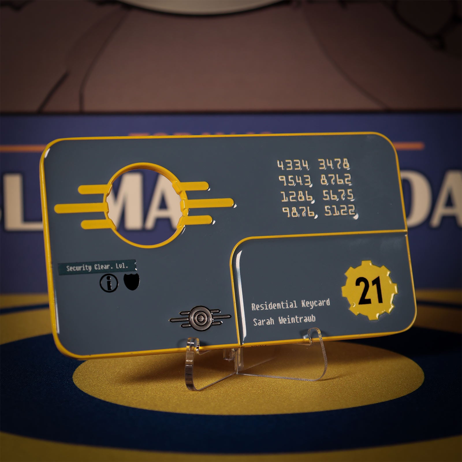Image produit Fallout: New Vegas - Réplique de la carte d’accès de sécurité de l’Abri 21 Édition Limitée