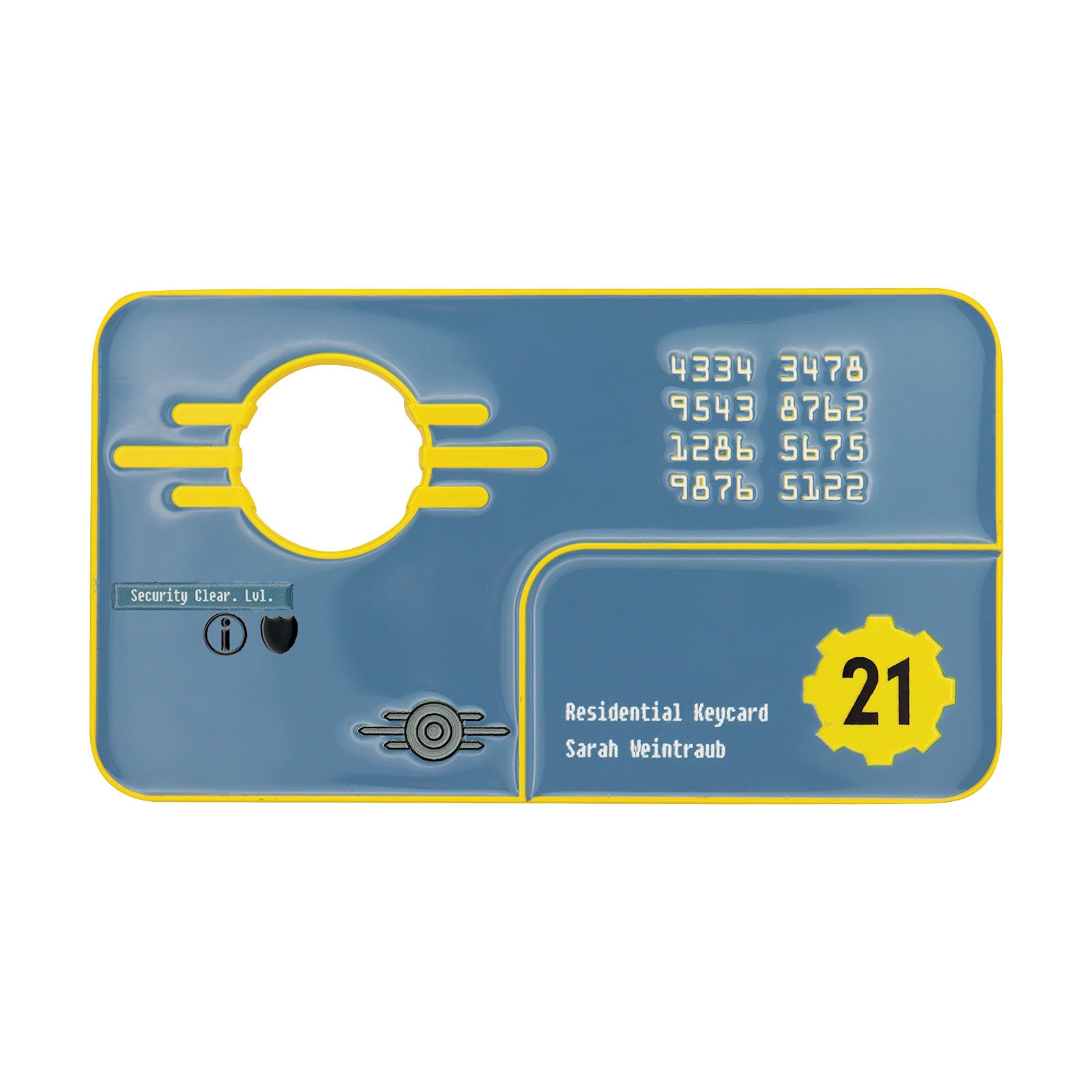 Image produit Fallout: New Vegas - Réplique de la carte d’accès de sécurité de l’Abri 21 Édition Limitée