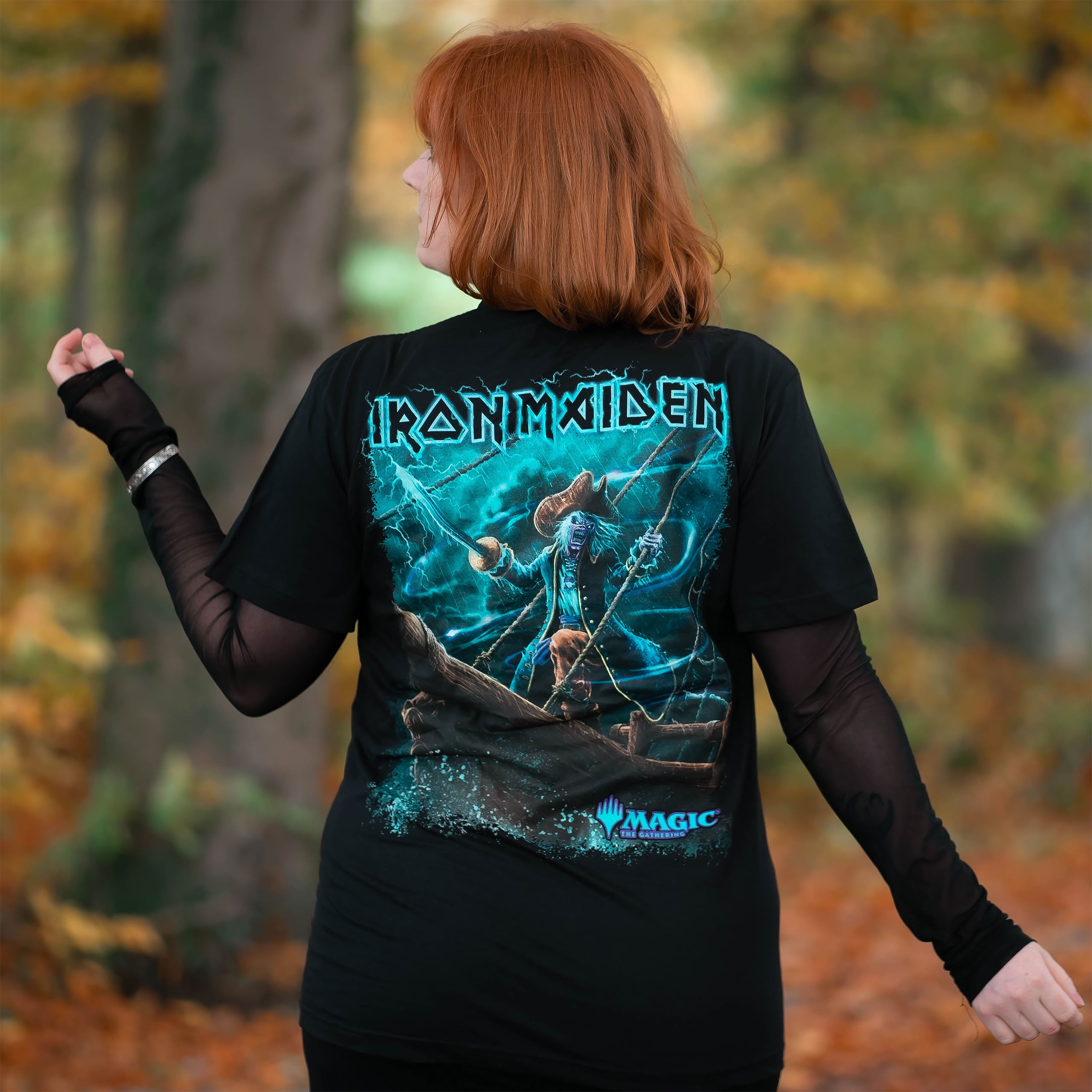 Image produit Iron Maiden - Magic: The Gathering Captain N'Ghathrod T-shirt noir