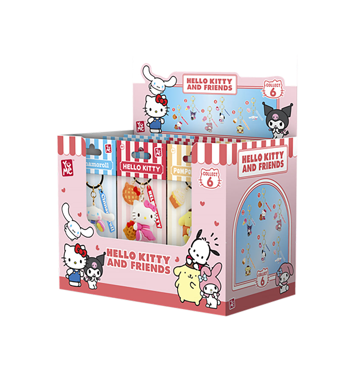 Image produit Hello Kitty and Friends - YuMe Tea Party Présentoir de porte-clés mystère
