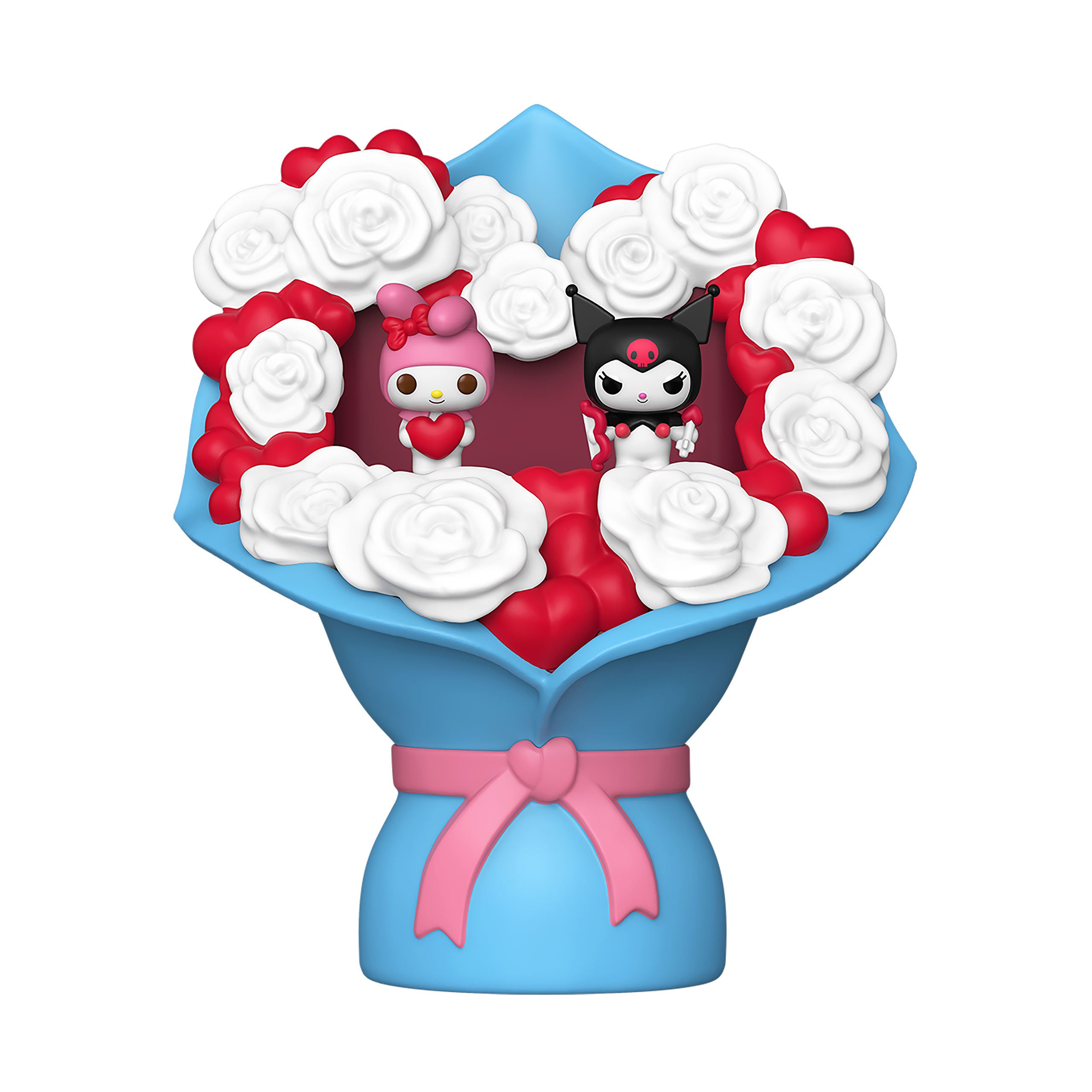 Image produit Hello Kitty and Friends Kuromi et Hello Kitty Valentines Funko Bitty Pop Bouquet - Sanrio