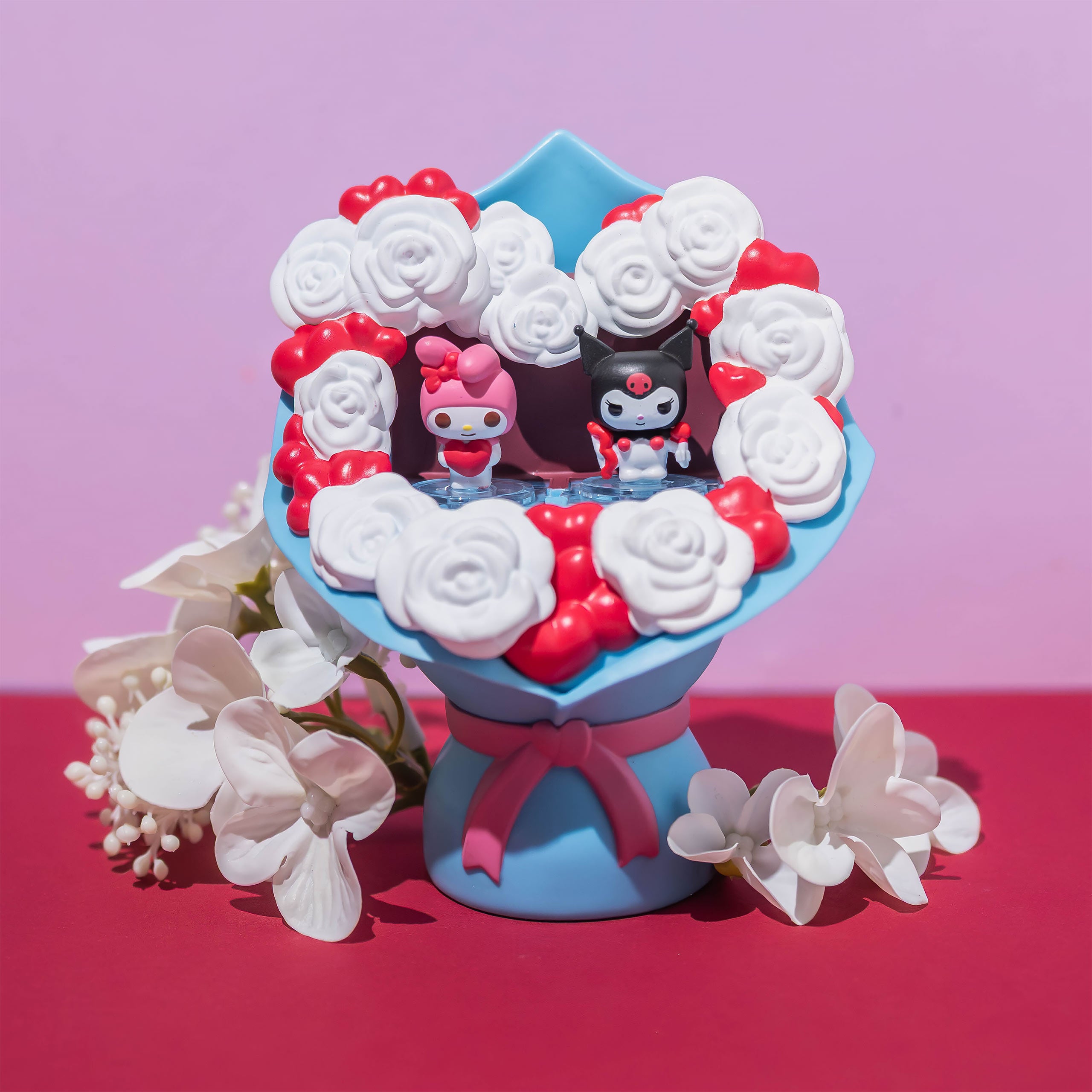 Image produit Hello Kitty and Friends Kuromi et Hello Kitty Valentines Funko Bitty Pop Bouquet - Sanrio