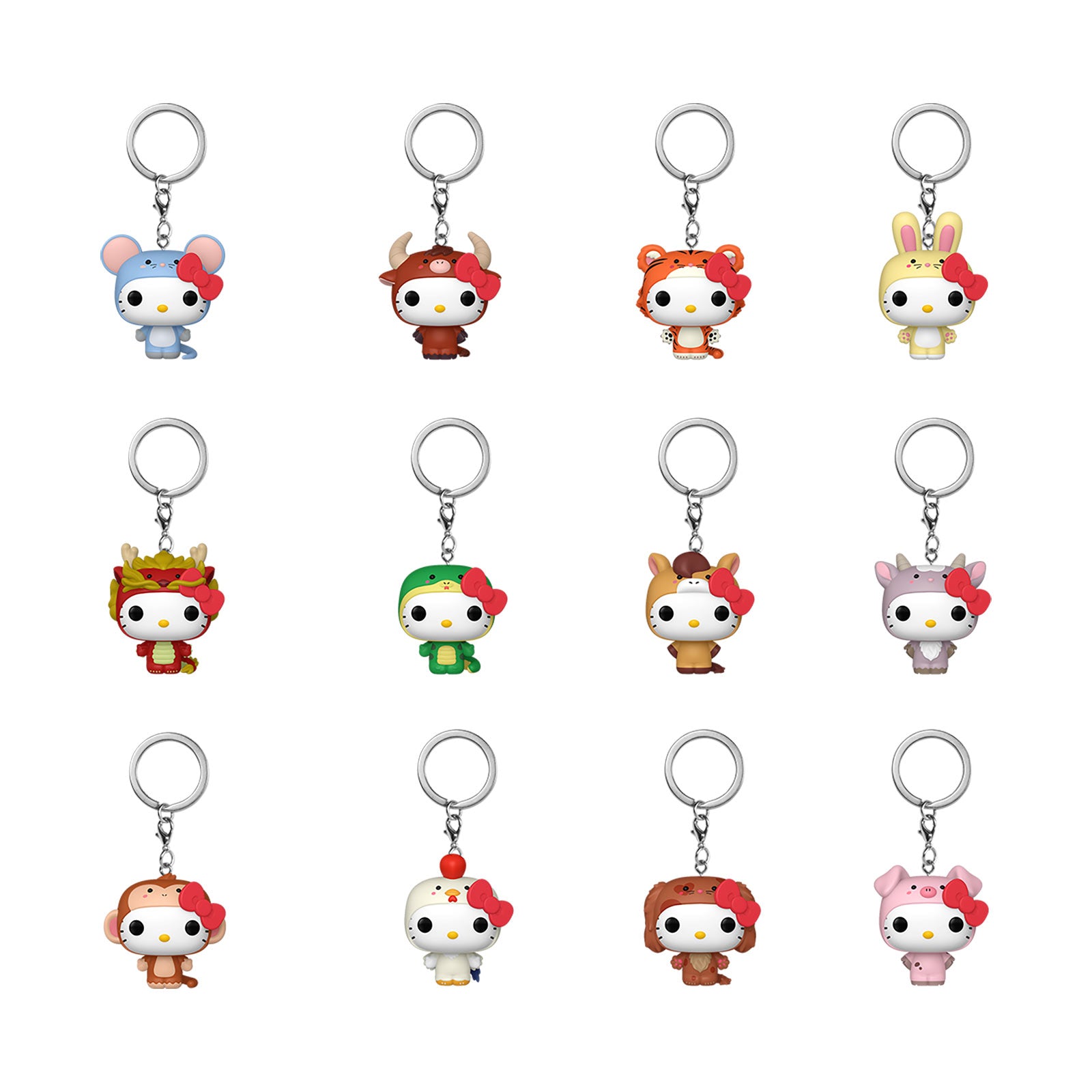 Image produit Hello Kitty and Friends Animals porte-clés Mystery Funko Pop - Sanrio