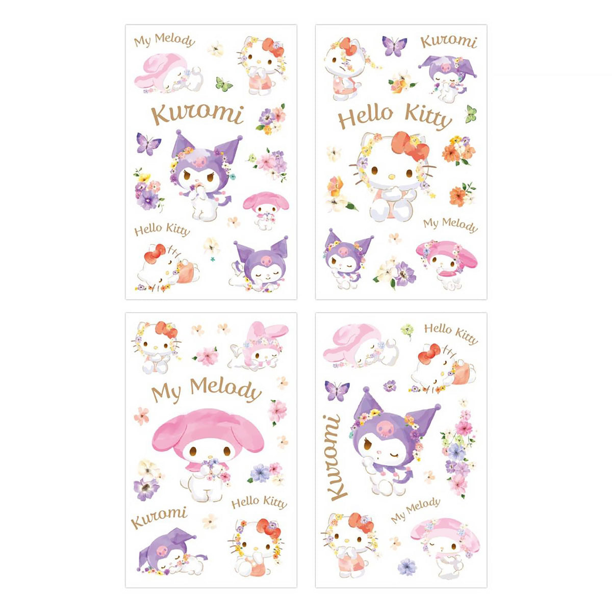 Image produit Hello Kitty & Friends Set d’autocollants Pastel Vivid