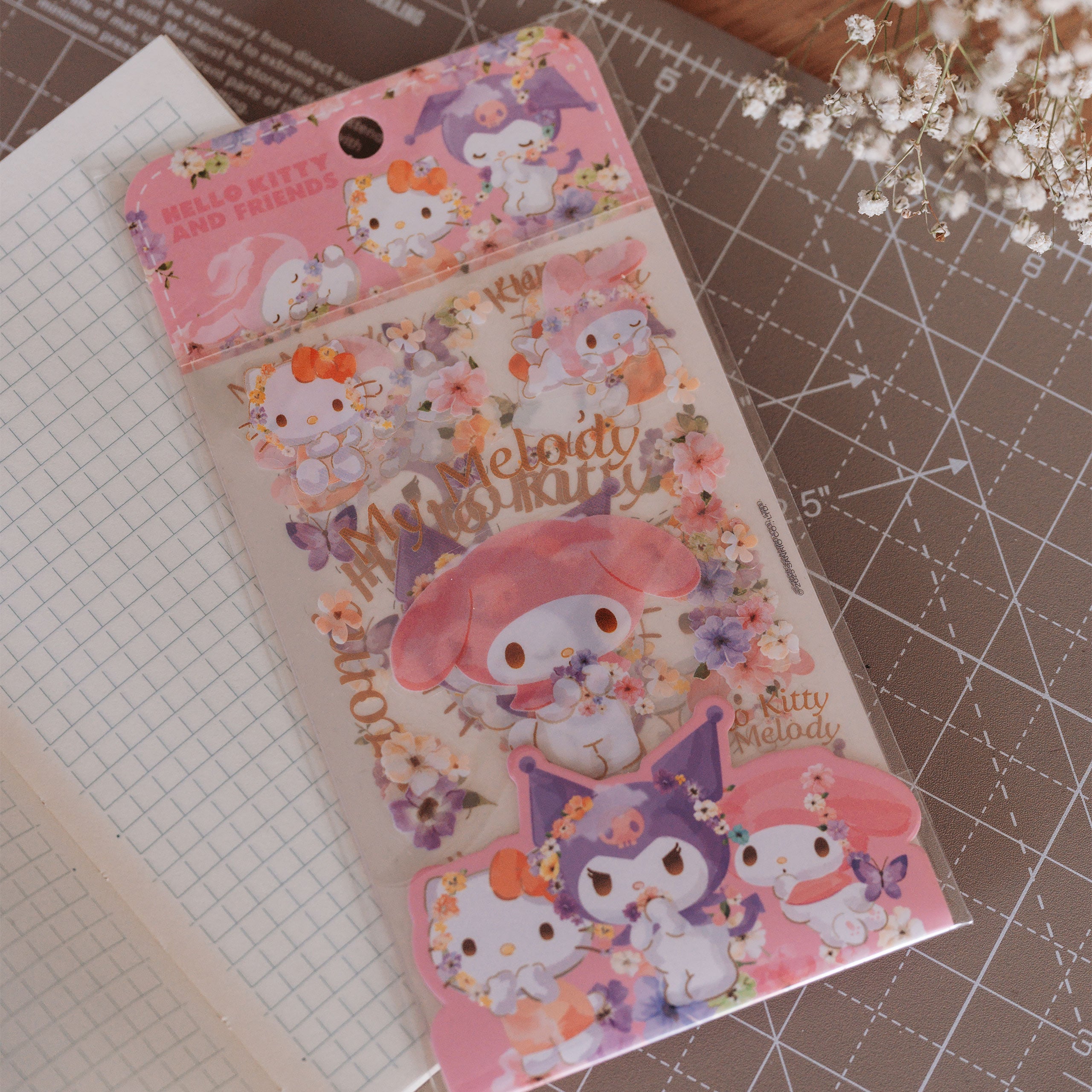 Image produit Hello Kitty & Friends Set d’autocollants Pastel Vivid