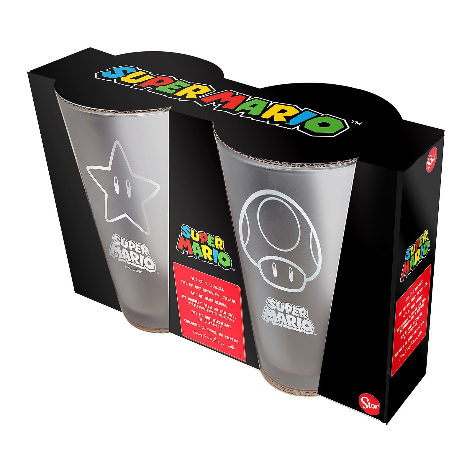 Image produit Super Mario - Set de 2 verres Icons