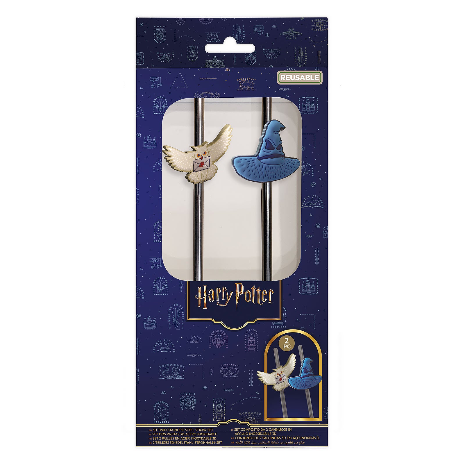 Image produit Harry Potter - Pailles Choixpeau et Hedwige Set de 2