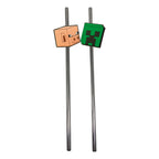 Image produit Minecraft - Pailles Creeper et Pig lot de 2