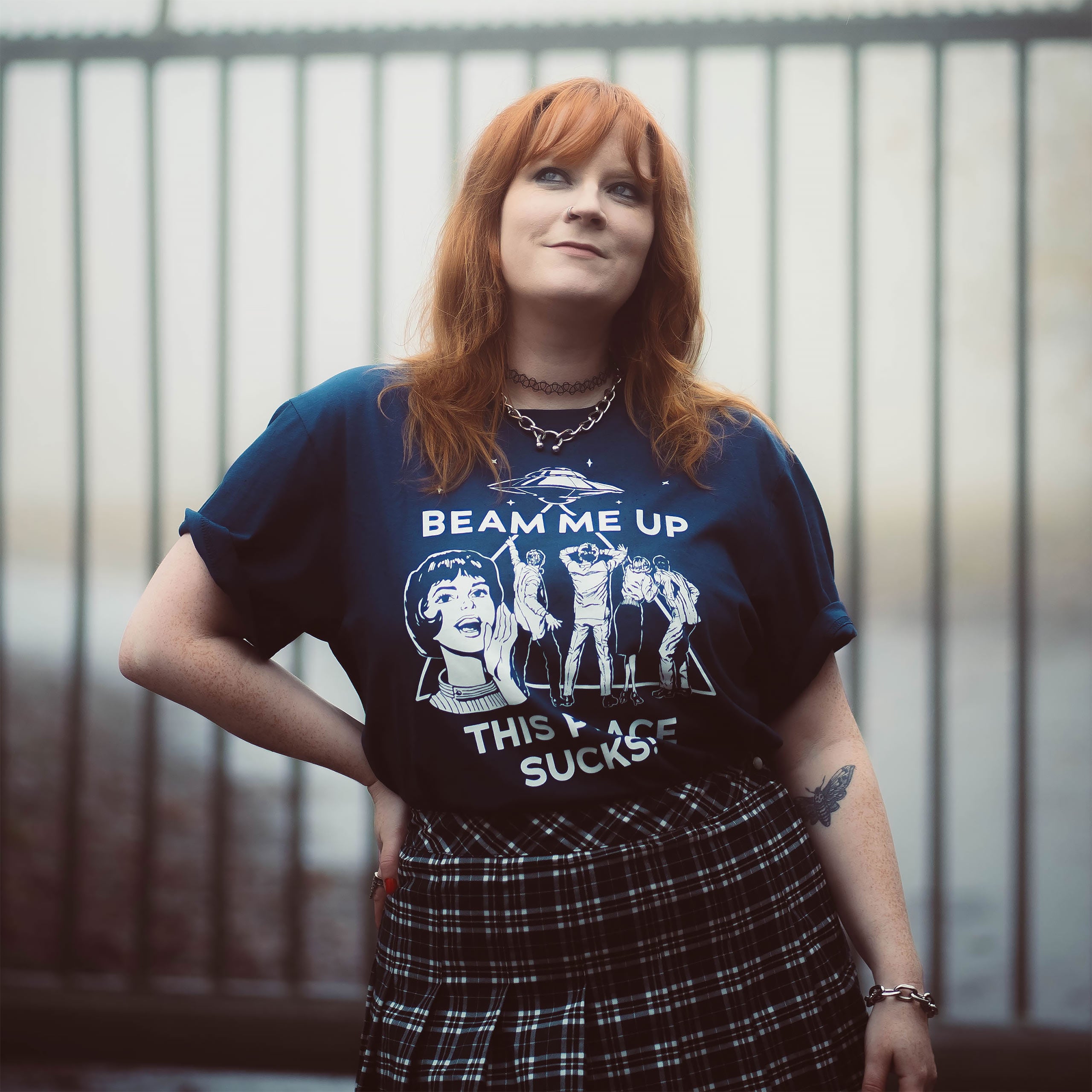 Image produit Stranger Things - T-shirt Beam Me Up