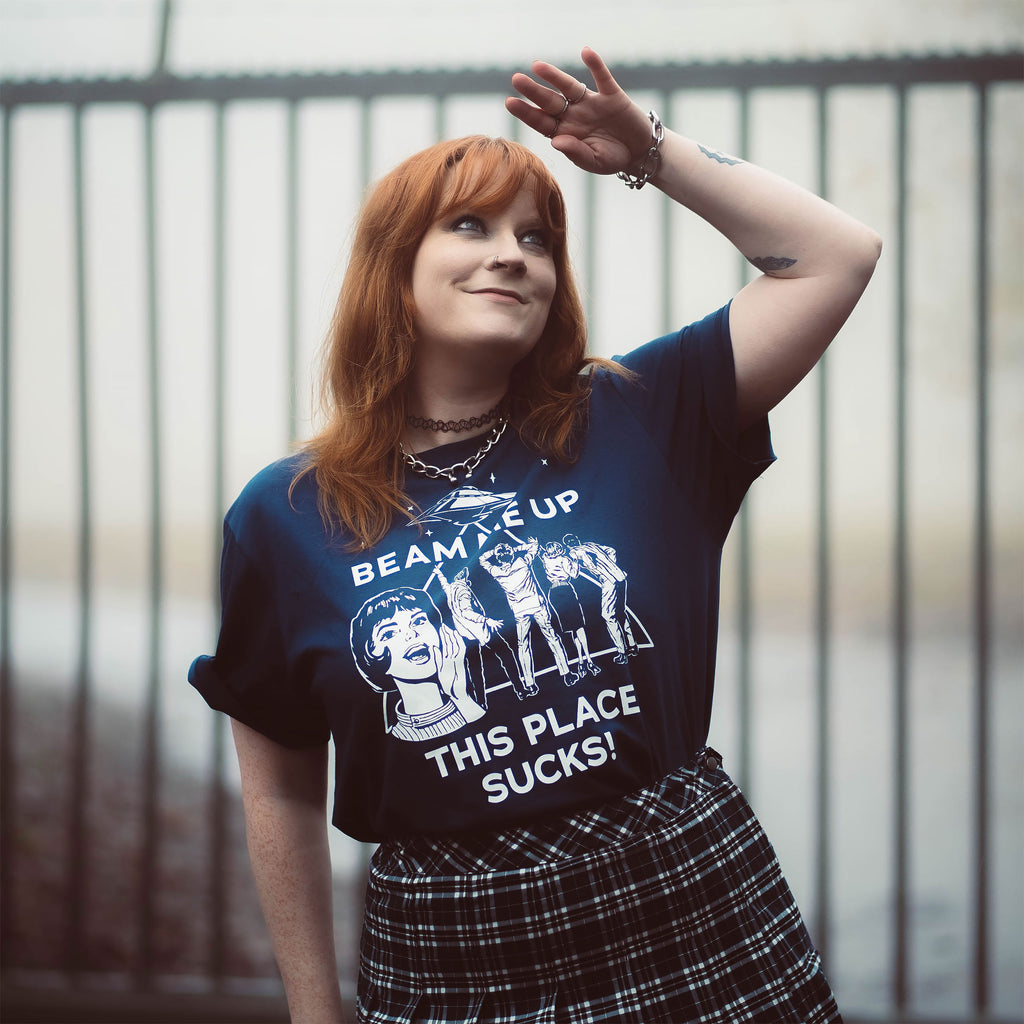 Image produit Stranger Things - T-shirt Beam Me Up