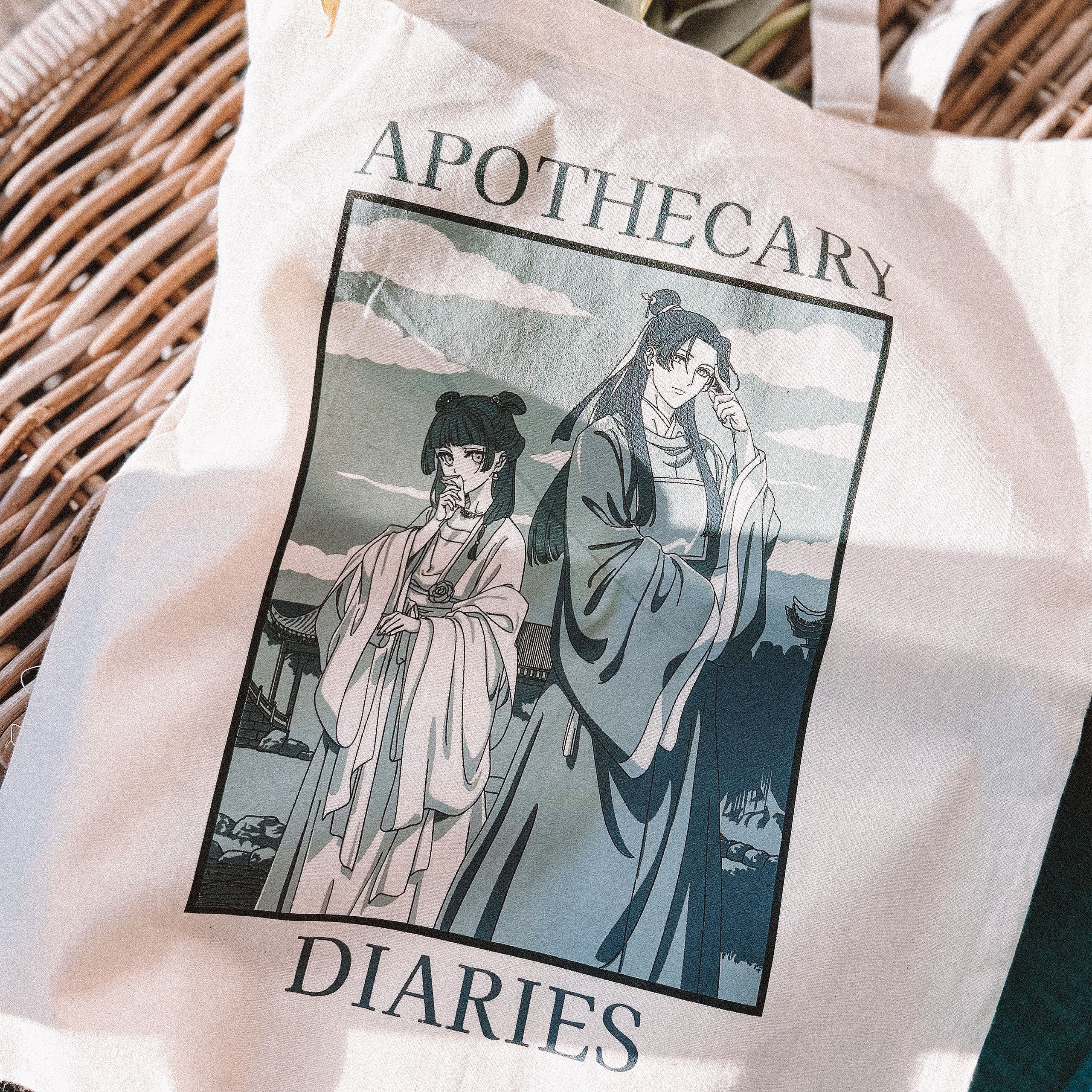 Image produit Tote bag Maomao et Jinshi pour les fans des Carnets de l'Apothicaire