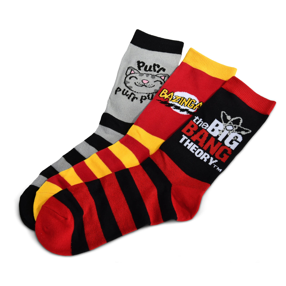 Image produit The Big Bang Theory - Lot de 3 paires de chaussettes dans une boîte cadeau