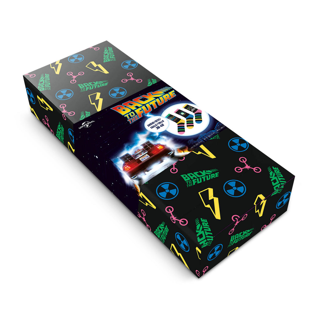 Image produit Retour vers le futur - Lot de 3 paires de chaussettes dans une boîte cadeau