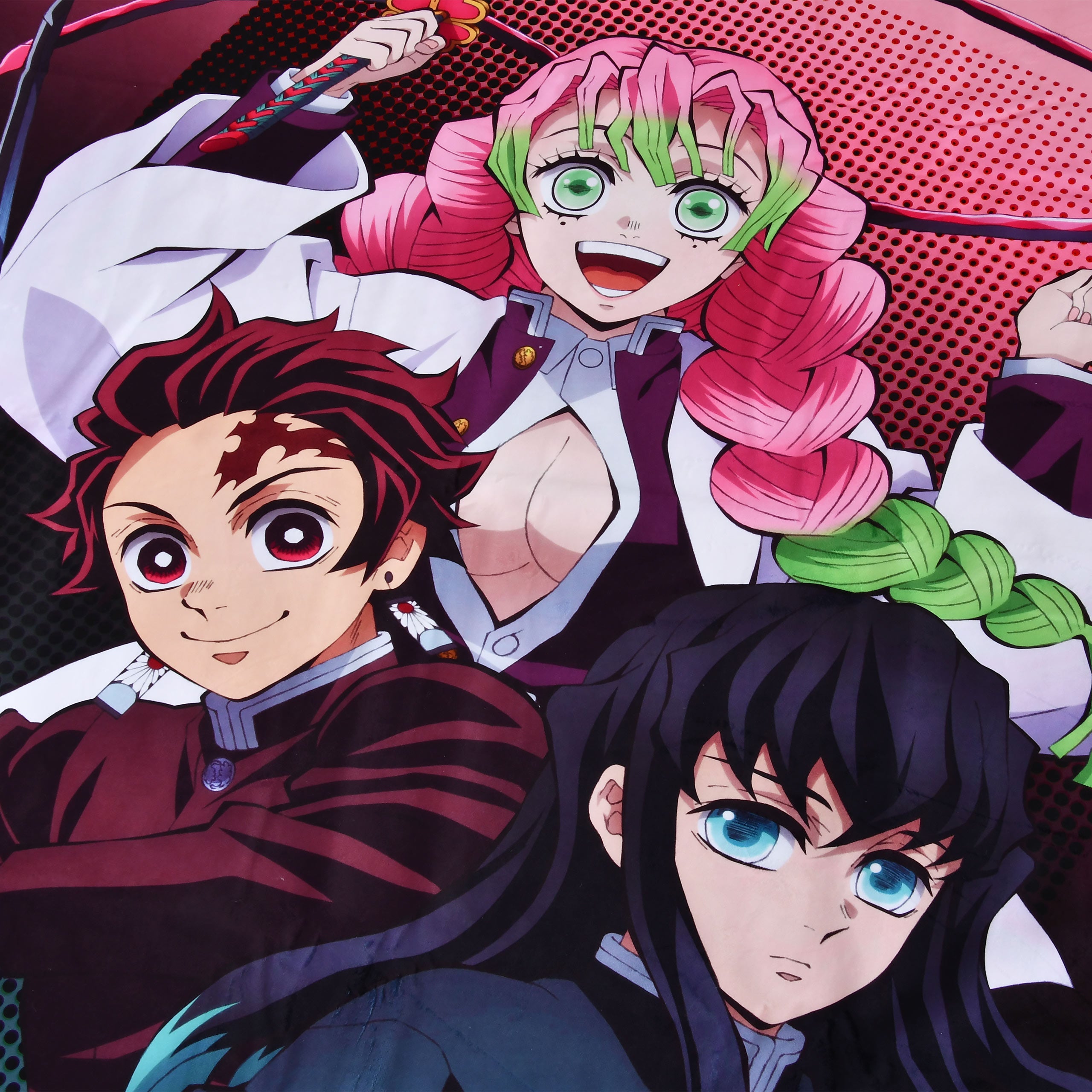 Image produit Demon Slayer - Plaid Tanjiro, Mitsuri et Muichiro