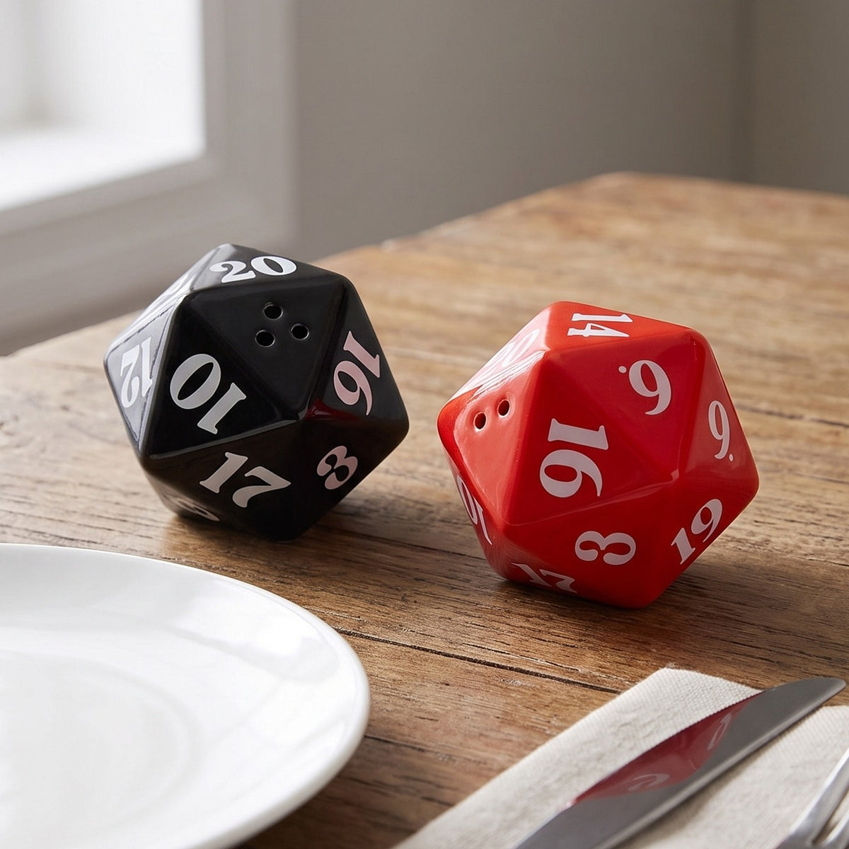 Image produit Dungeons & Dragons - Salière & poivrière Dé D20