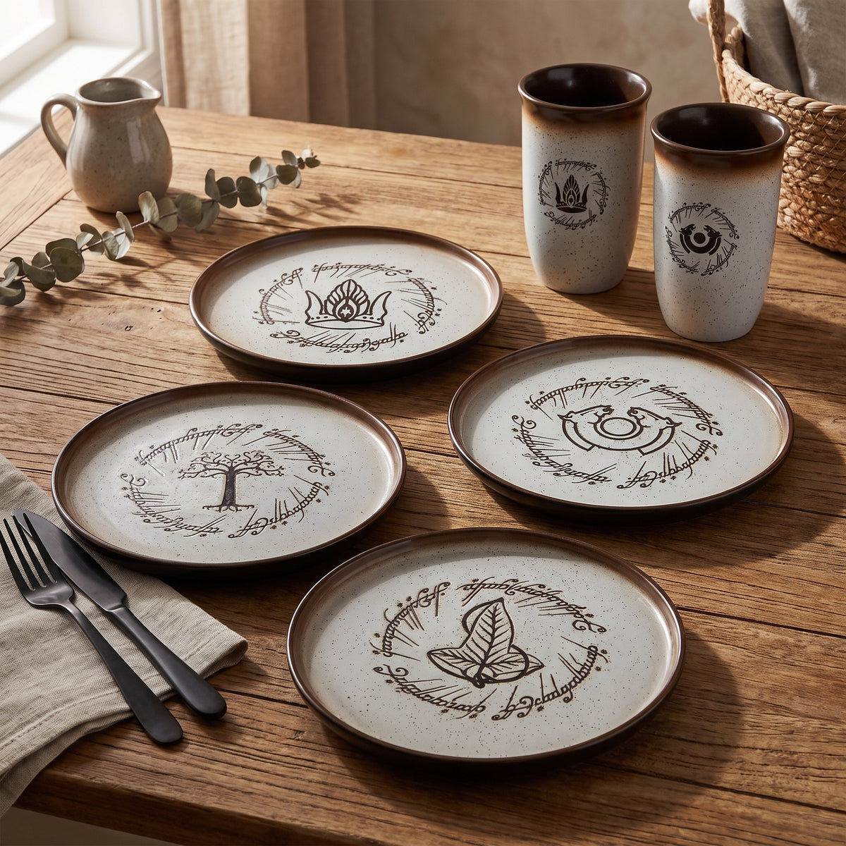 Image produit Le Seigneur des Anneaux - Set d’assiettes Symbols deluxe