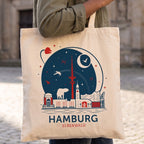 Image produit Elbenwald à Hambourg Sac en toile Skyline