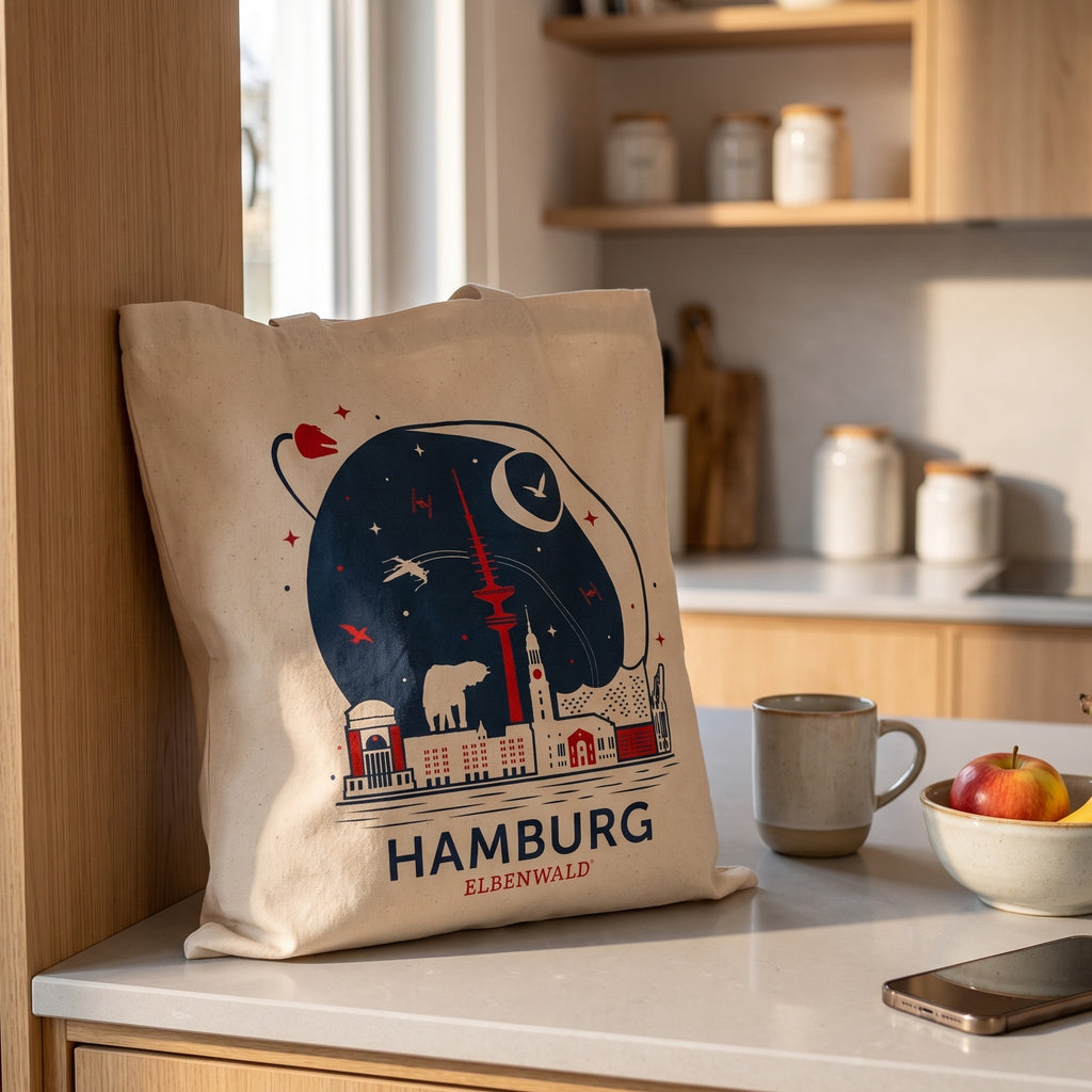 Image produit Elbenwald à Hambourg Sac en toile Skyline